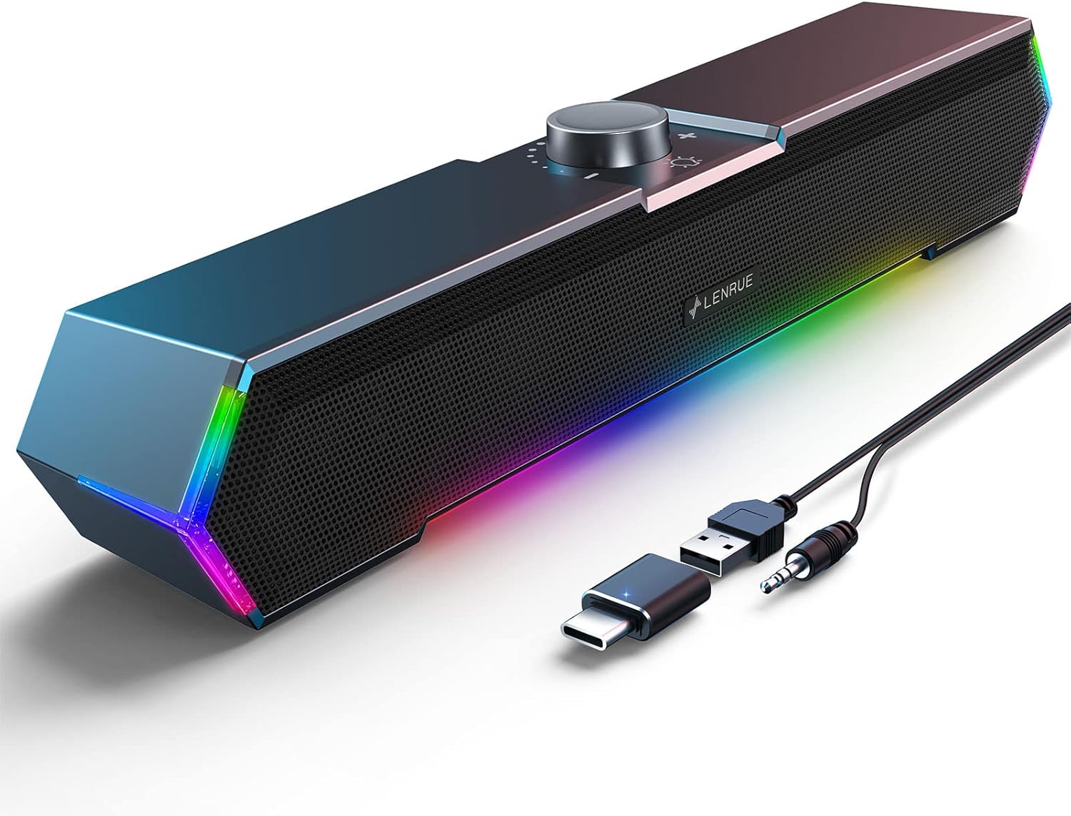 LENRUE G11 Computer Speakers for Desktop, Touch Li...