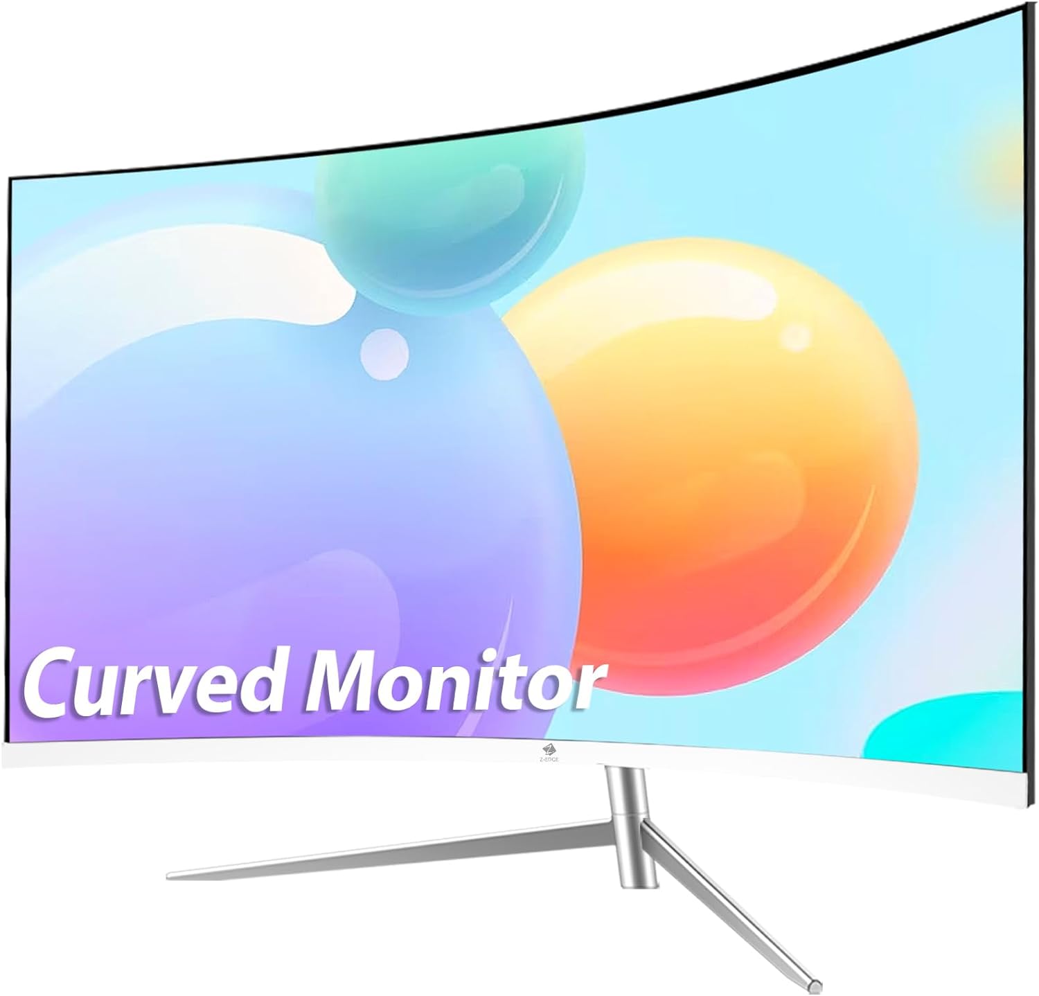 Z-Edge 27 Inch Curved Monitor Full HD 1080P LED Computer Monitor 75Hz, VA Panel,...