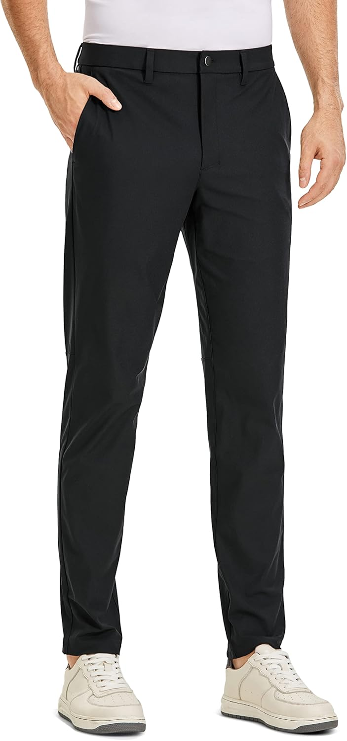 CRZ YOGA Men's All Day Comfy Golf Pants - 30"/32"/34" Quick Dry Lightweight Work...
