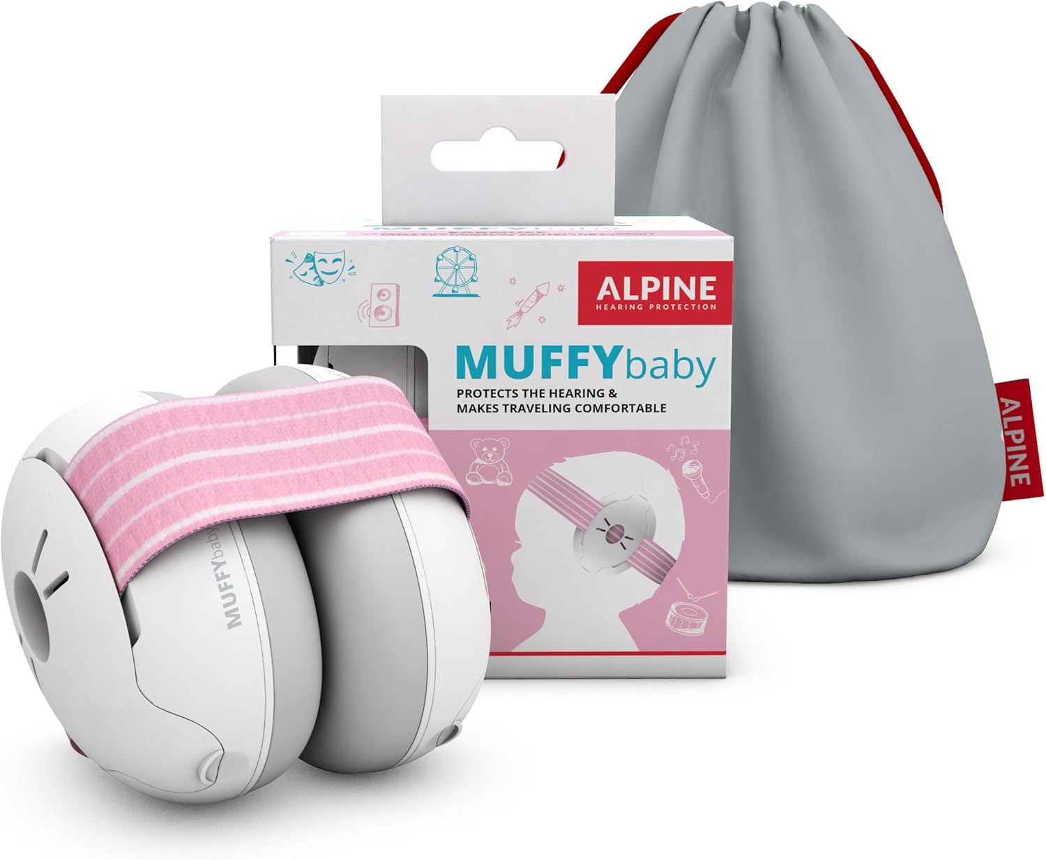 Alpine Muffy Baby Ear Defender for Babies and Toddlers up to 36 Months - CE & UK...