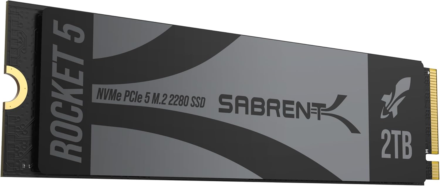 SABRENT Rocket 5 2TB Advanced Performance Internal M.2 PCIe GEN 5 14GB/s X4 NVMe...