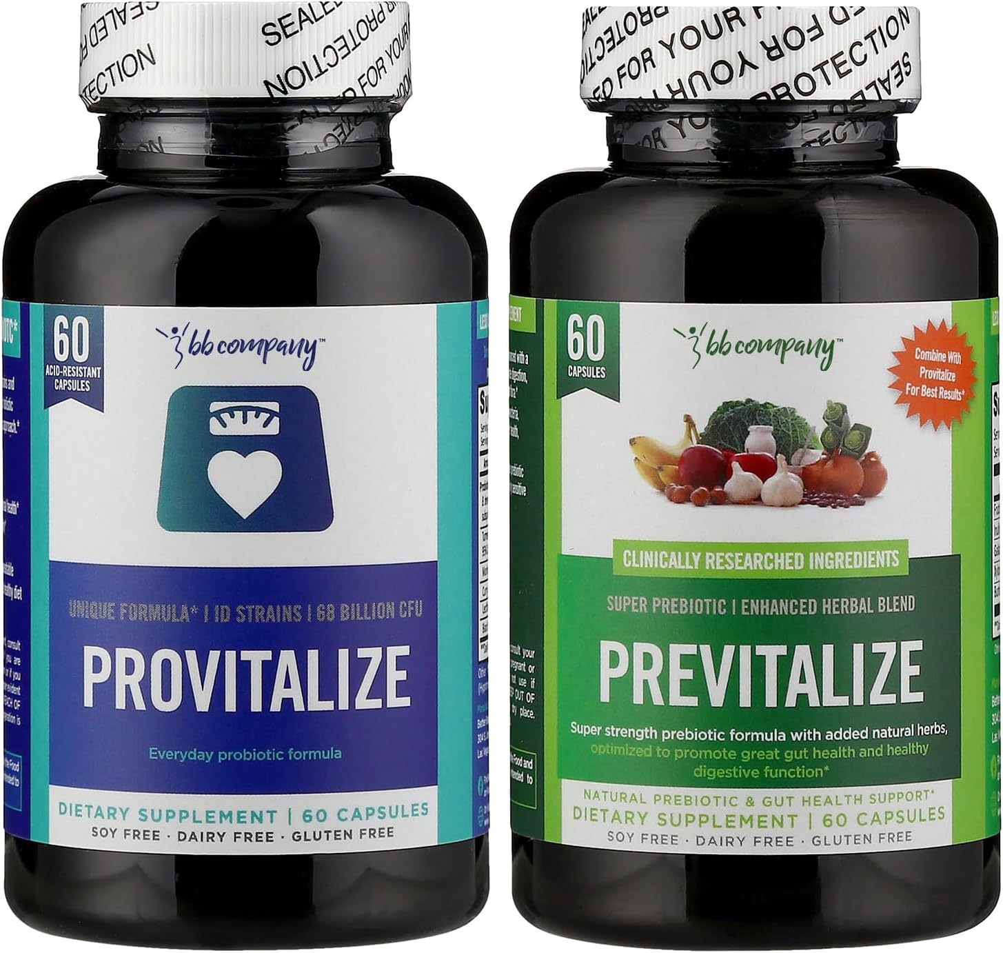 BB Company Slim Gut Bundle | Prebiotics and Probiotics for Women - Bloating Reli...