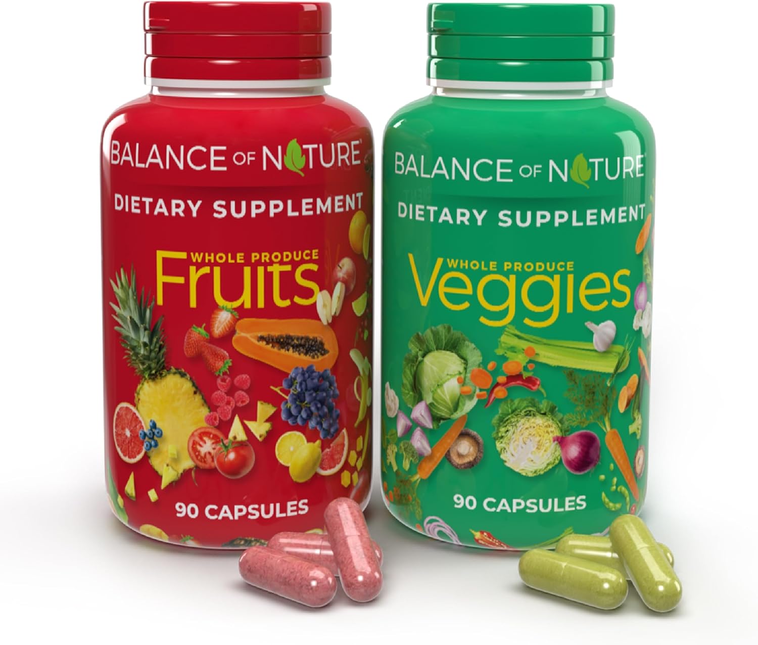 Balance of Nature Fruits & and Veggies Supplements - Whole Fruit and Vegetable I...