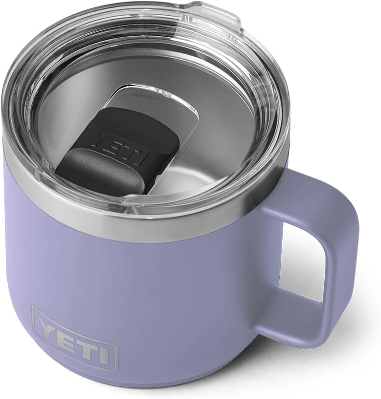 YETI Rambler 14 oz Stackable Mug, Vacuum Insulated, Stainless Steel with MagSlid...