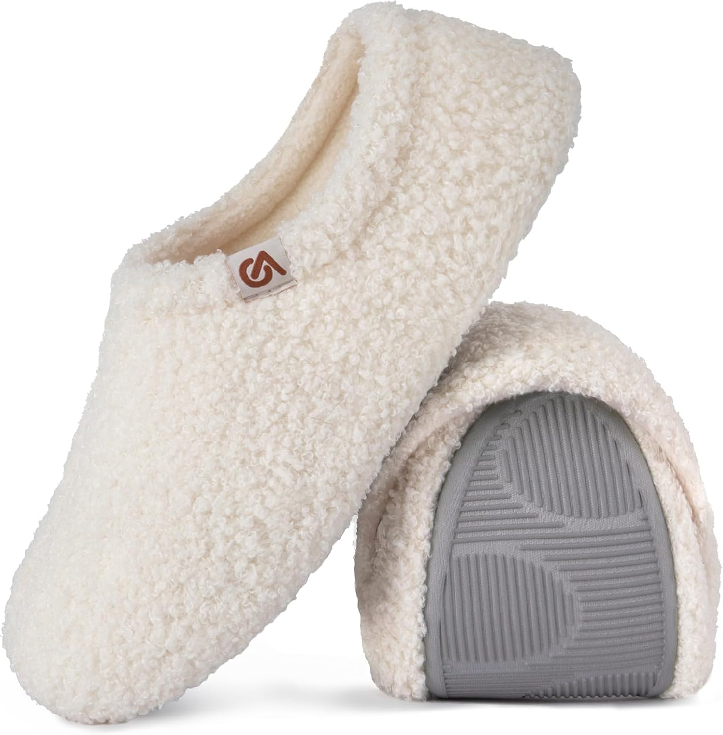 VeraCosy Women's Fuzzy Slippers Warm Comfy Memory Foam Non-slip House Shoes 5/6...