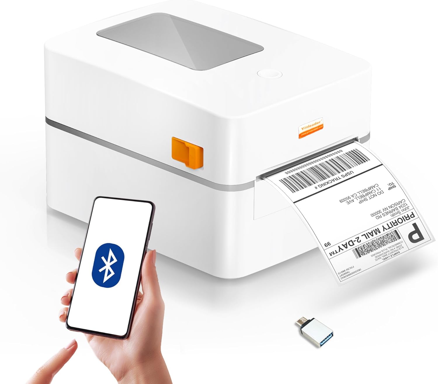 Yinleader Thermal Shipping Label Printer USB/Bluet...