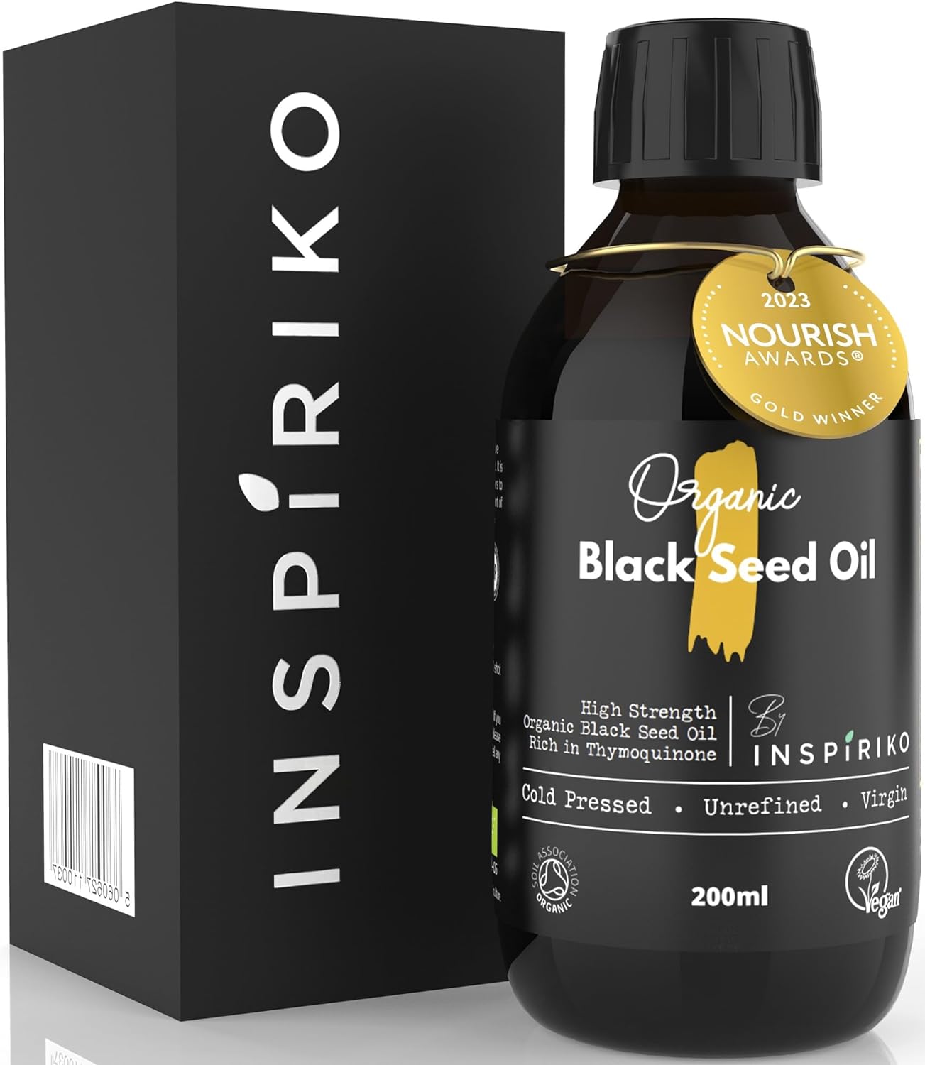 Black Seed Oil Organic Cold Pressed. Up to 5X Strength. Award Winning Organic Bl...