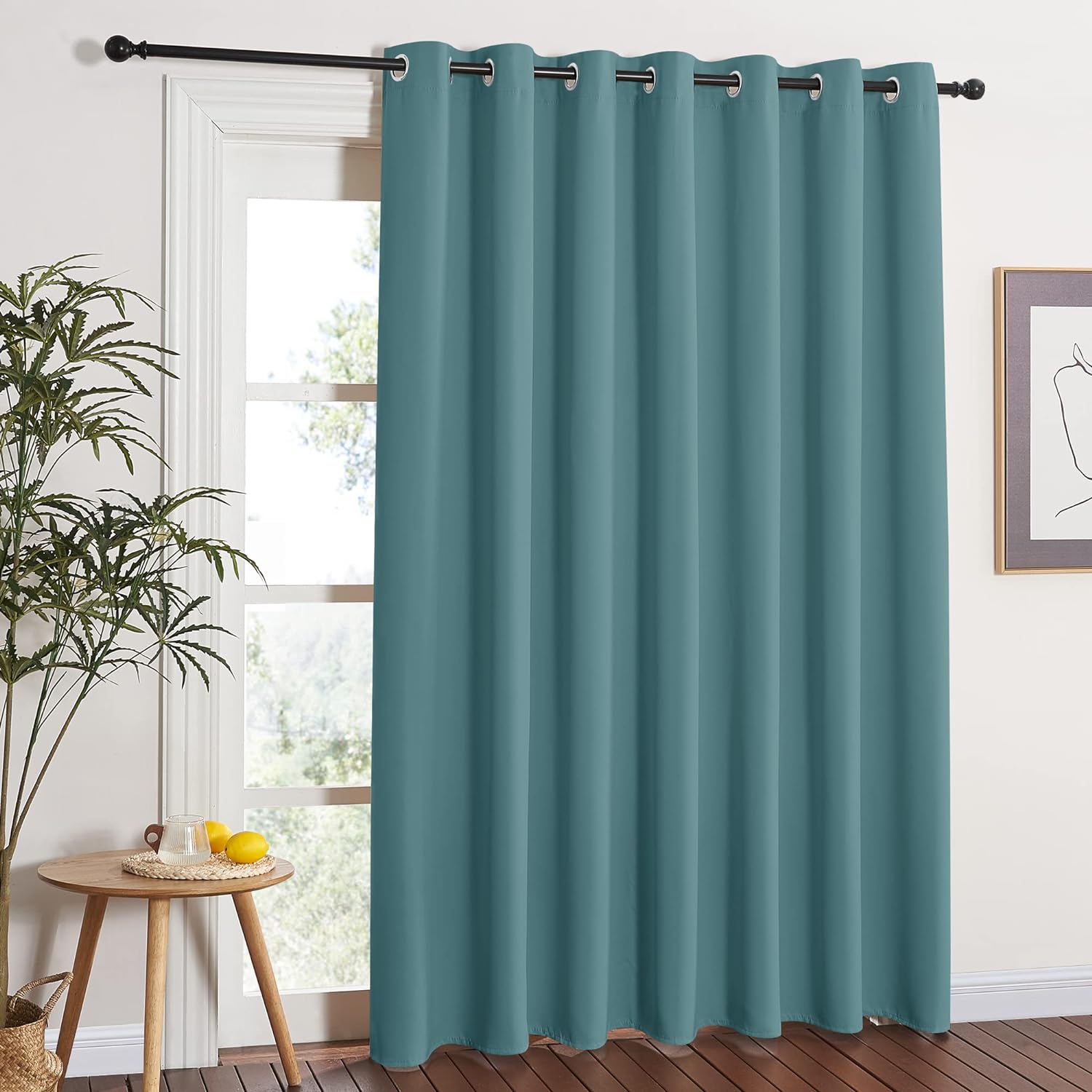 NICETOWN Window Treatment Sliding Door Curtain - Thermal Insulated Wide Width So...