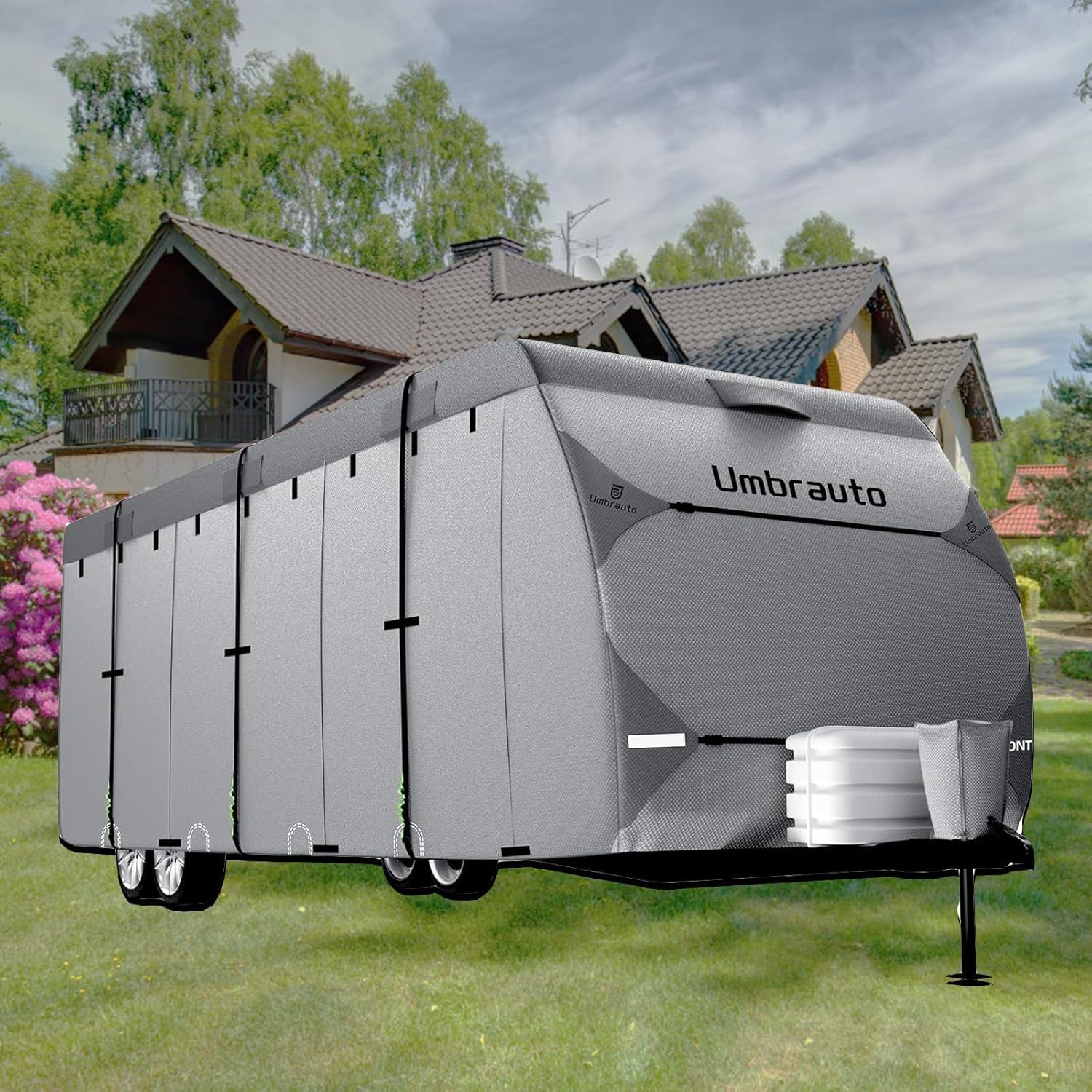 Umbrauto RV Cover 18-20ft: 7 Layers Travel Trailer Cover, Waterproof Camper Cove...