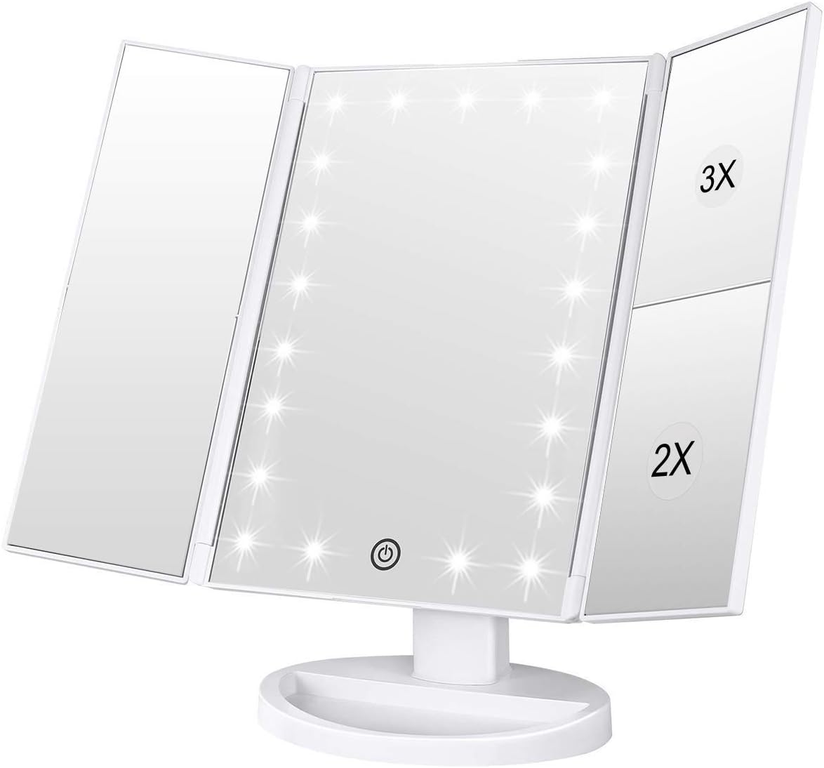 WEILY Makeup Mirror, 1x /2x/3x Trifold Makeup Mirr...