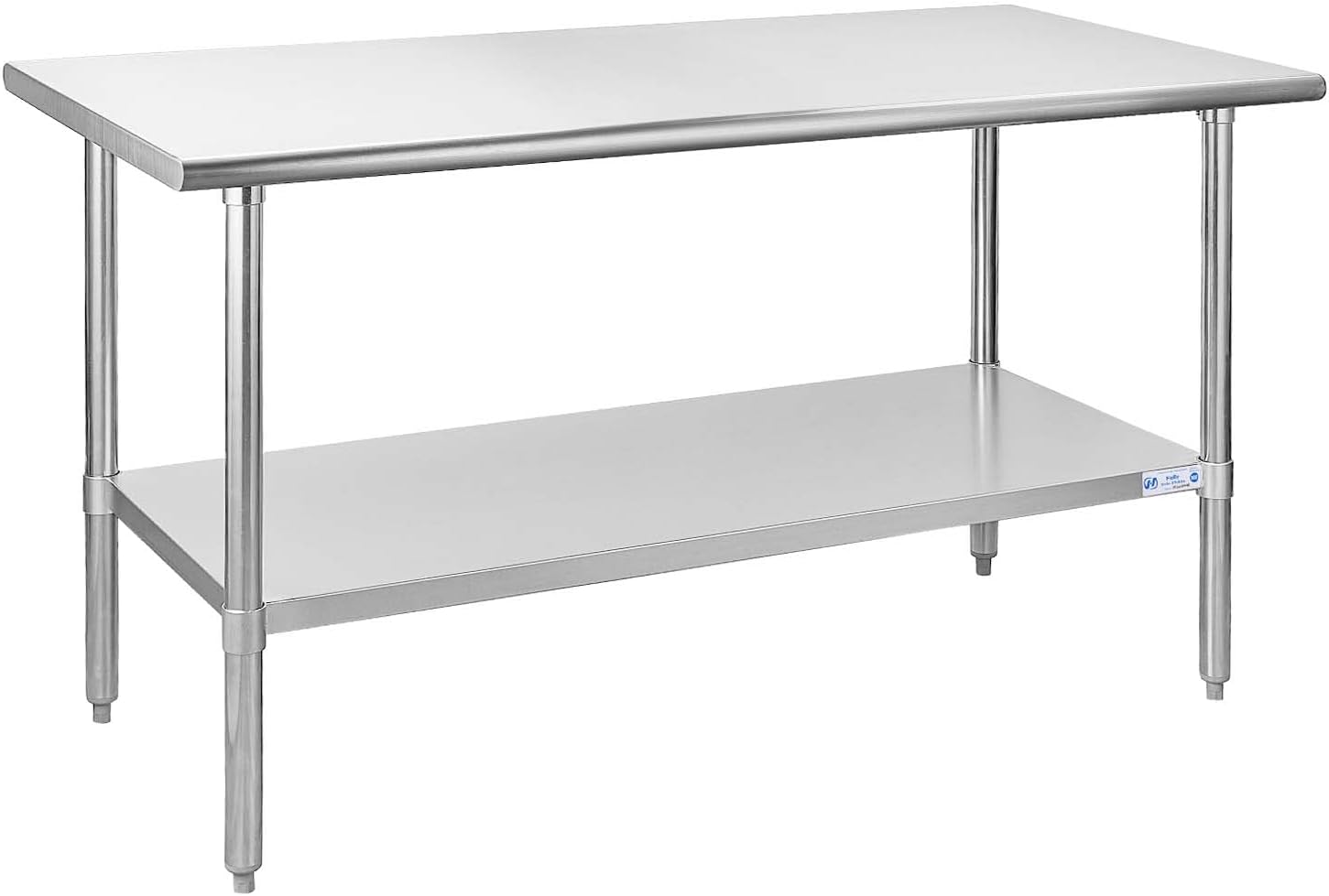 HALLY Stainless Steel Table for Prep & Work 24 x 60 Inches, NSF Commercial Heavy...