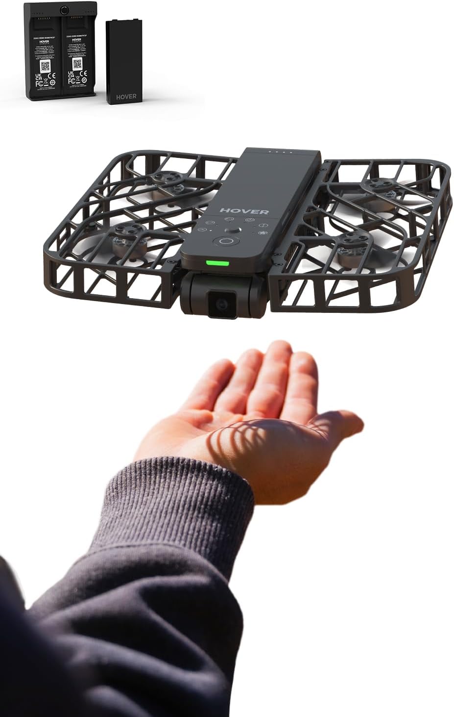 HOVERAir X1 Self-Flying Camera, Pocket-Sized Drone HDR Video Capture, Palm Takeo...