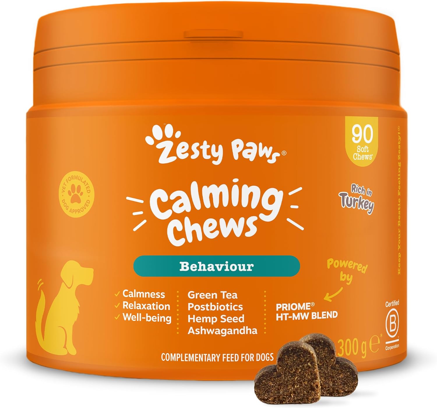Zesty Paws Calming Treats for Dogs Supplement for Dogs | Dog Anxiety Relief | Re...