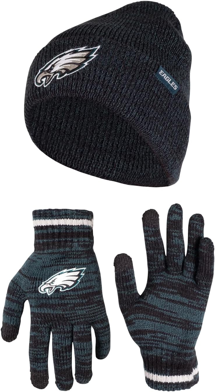 Ultra Game Adults Unisex NFL Official Super Soft Marl Knit Winter Beanie Knit Ha...