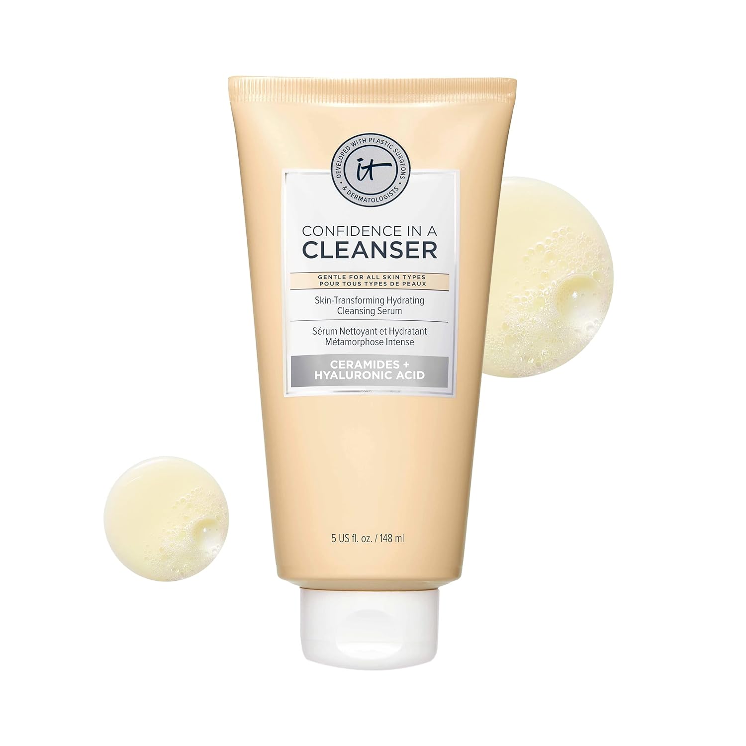 IT Cosmetics Confidence in a Cleanser - Hydrating Face Wash With Hyaluronic Acid...