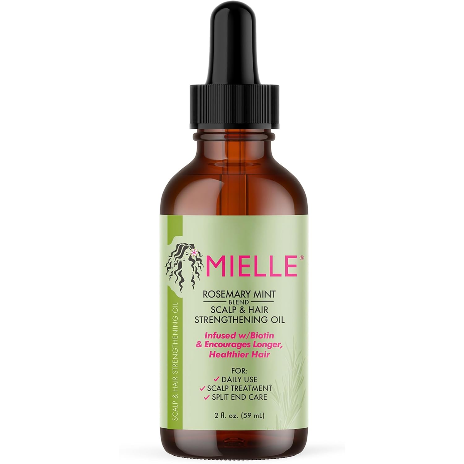 Mielle Organics Rosemary Mint Scalp & Hair Strengthening Oil for All Hair Types,...