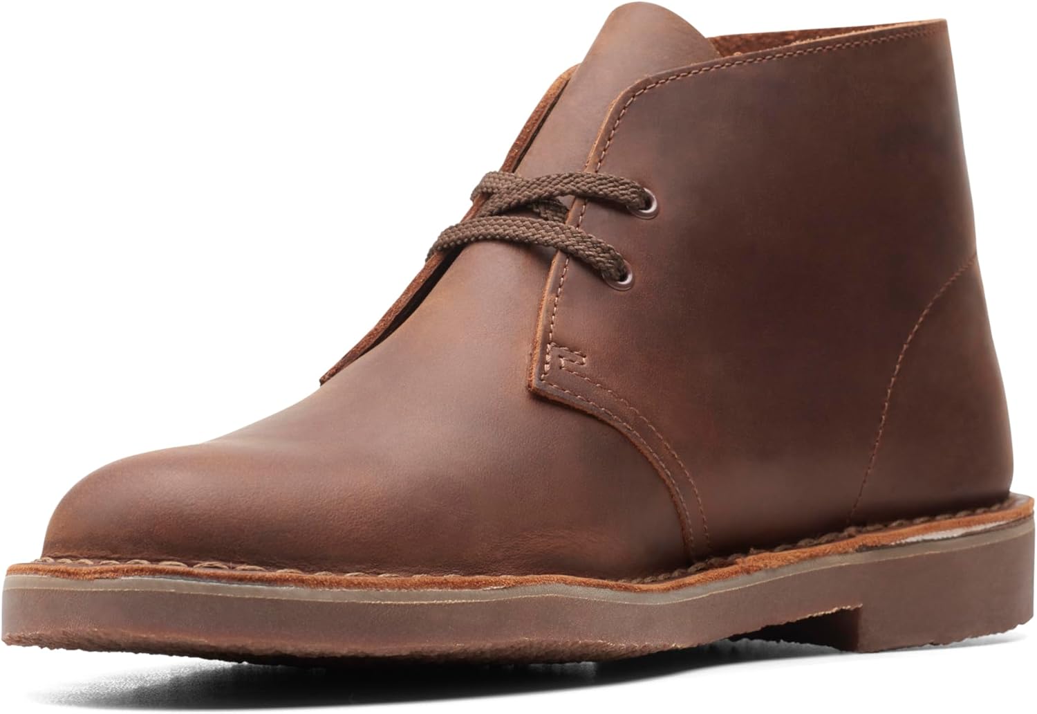 Clarks Men's Desert Boot Bushacre 3 Chukka 9 UK Dark Brown Lea