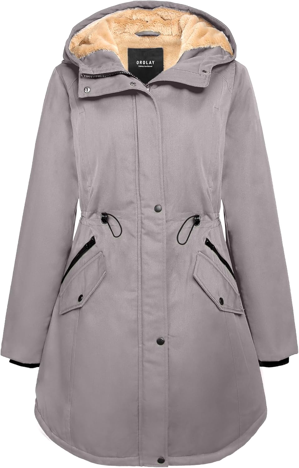 Orolay Women's Thicken Fleece Lined Parka Winter Coat Hooded Jacket with Pockets...
