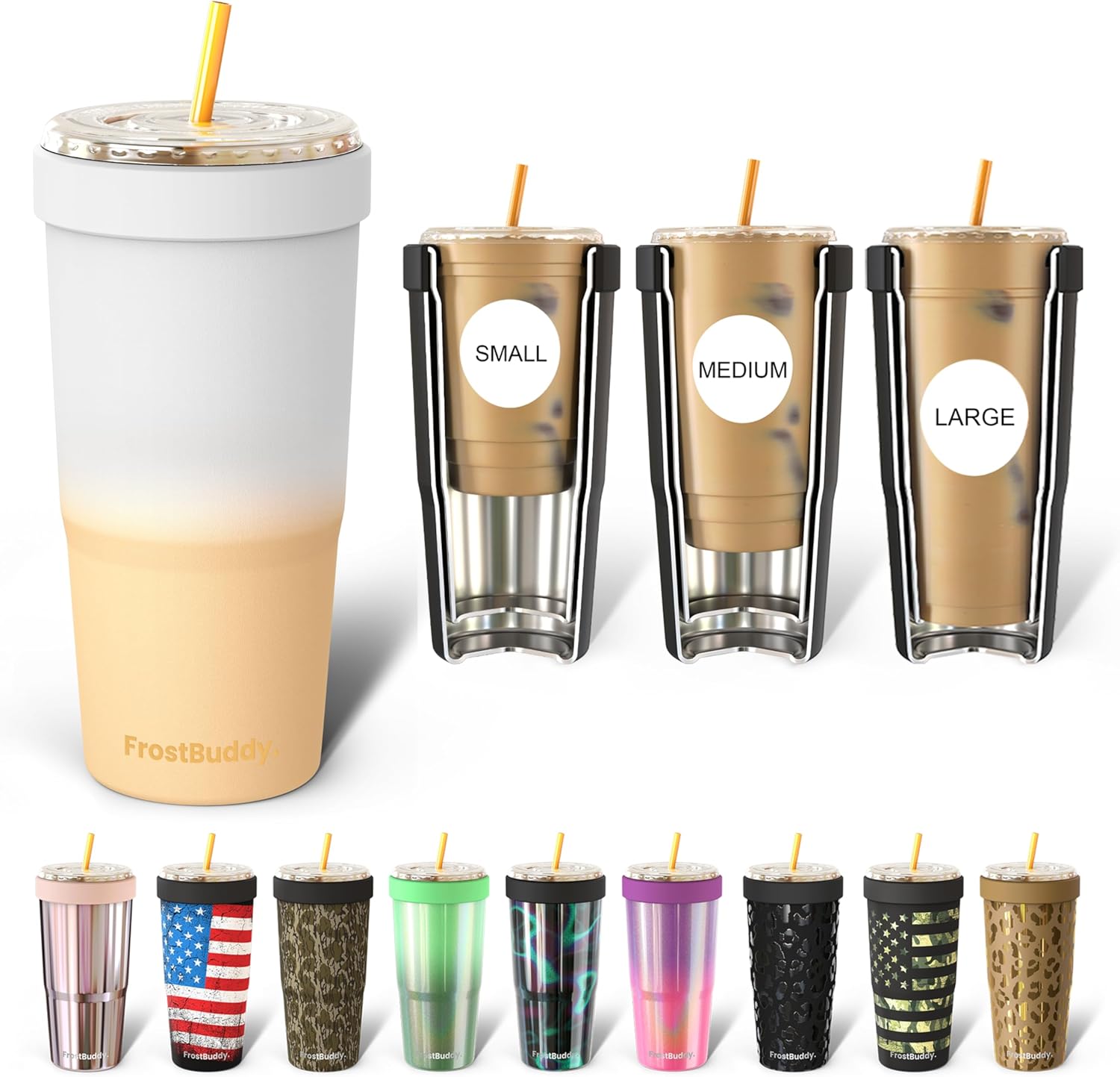 Frostbuddy Togo Buddy | To Go Buddy - 30 oz Stainless Steel Vacuum Insulated Tum...