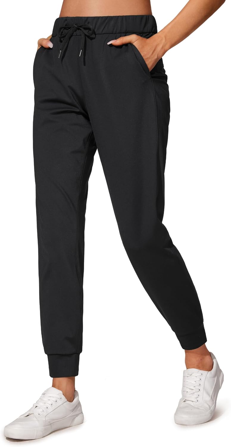 CRZ YOGA 4-Way Stretch Workout Joggers for Women 28" - Casual Travel Pants Loung...