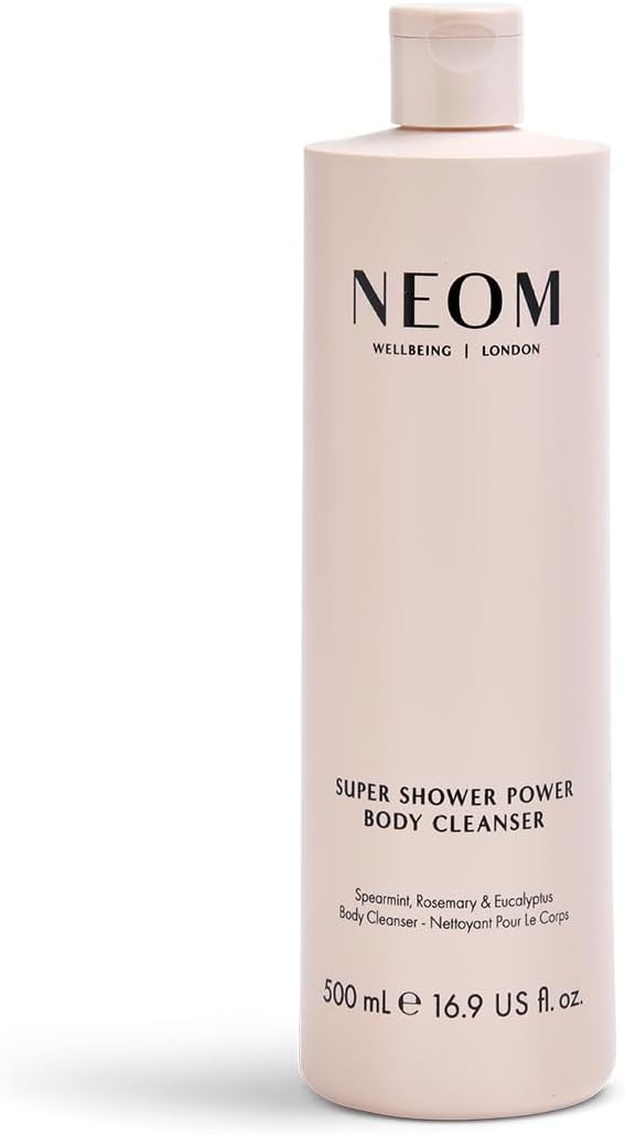 NEOM – Super Shower Power Body Cleanser Shower Gel, 500ml | Spearmint, Rosemary...