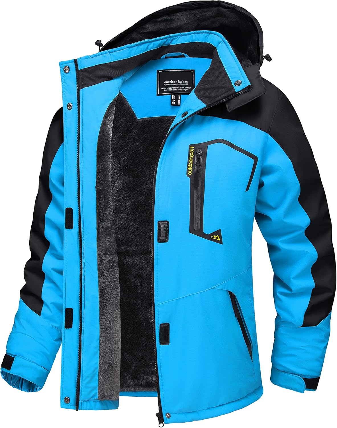 TACVASEN Women's Winter Jacket Waterproof Ski Jacket Hooded Fleece Lined Warm Sn...