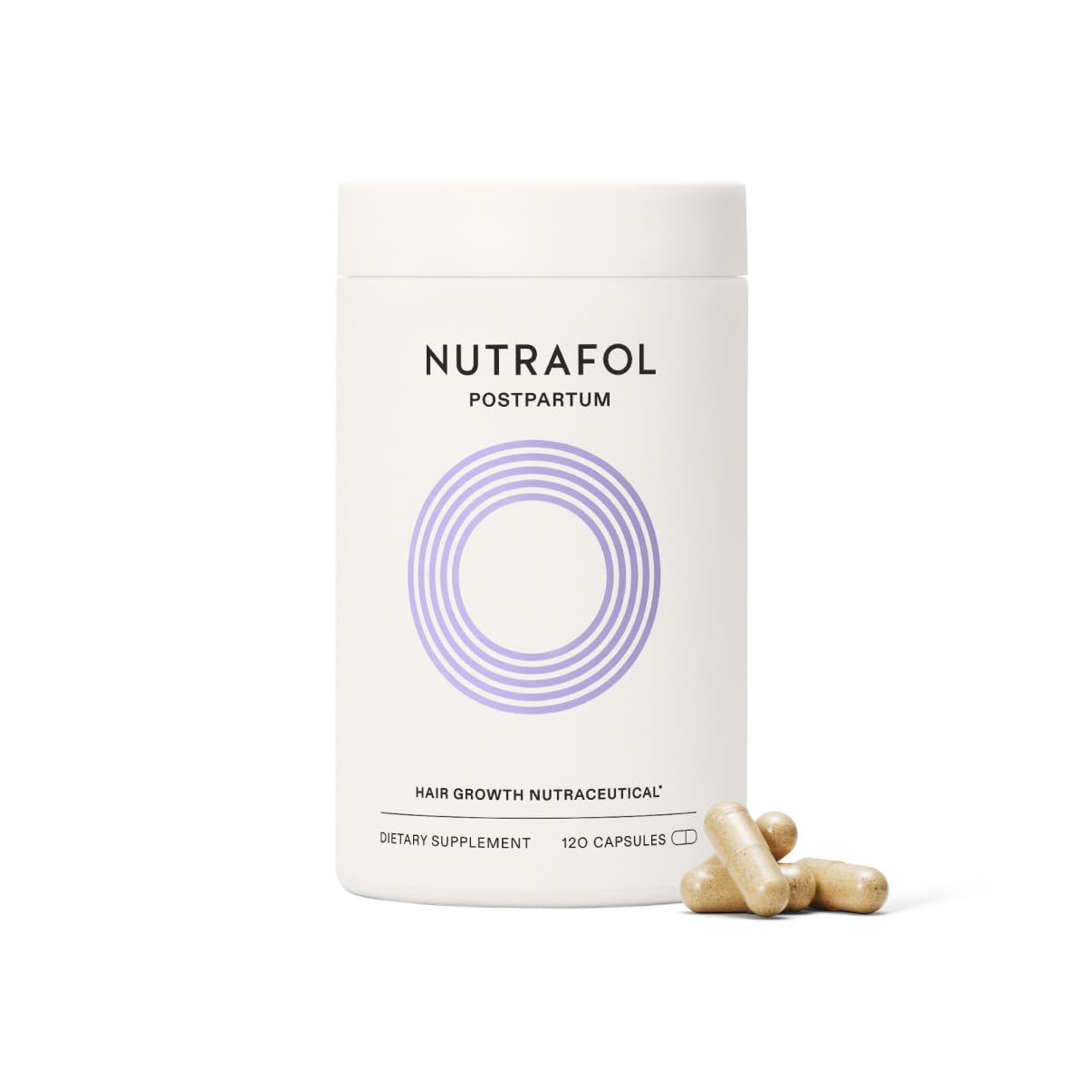 Nutrafol Postpartum Hair Growth Supplements, Clinically Tested for Visibly Thick...