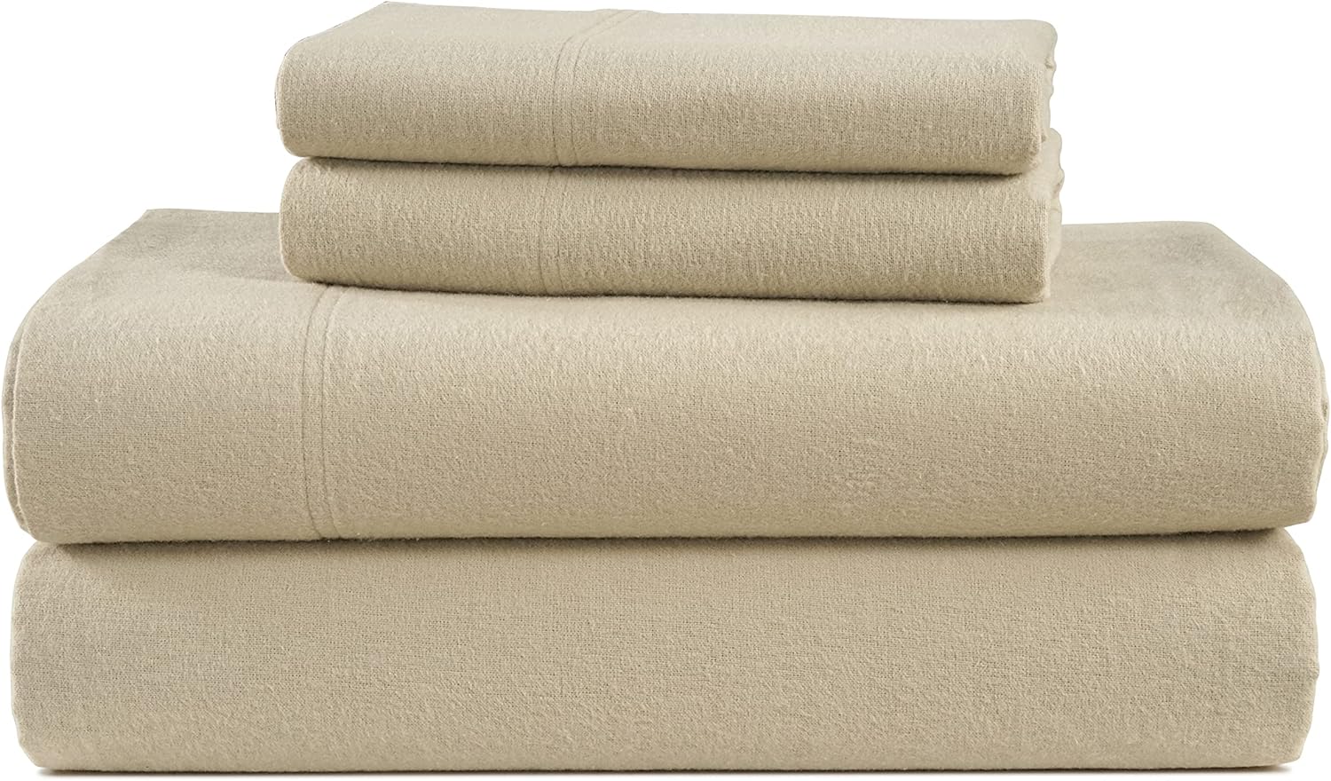 LANE LINEN Cotton Flannel Queen Sheet Set - Brushed for Extra Softness - Breatha...
