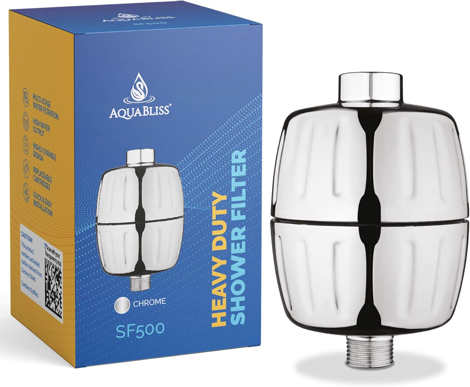 AquaBliss HD HEAVY DUTY High Output Shower Filter – Latest Superior Advanced 30x...