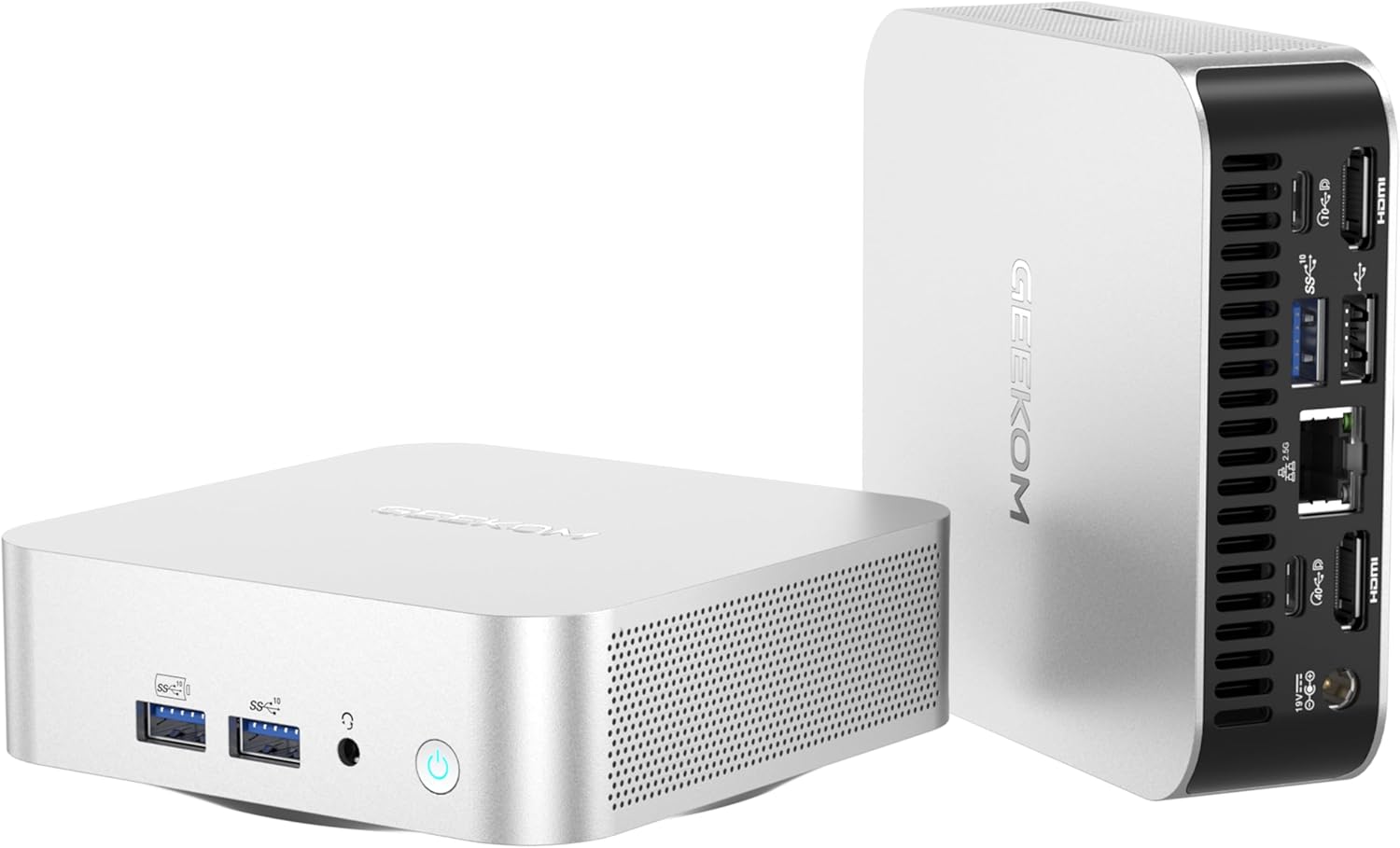 GEEKOM A8 AI Mini PC, AMD Ryzen 9 8945HS (up to 5.2GHz) Mini Computers, 32GB DDR...