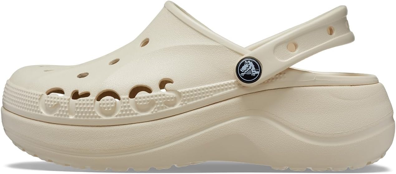 Crocs Women's Baya Platform Clog 7 UK Winter White