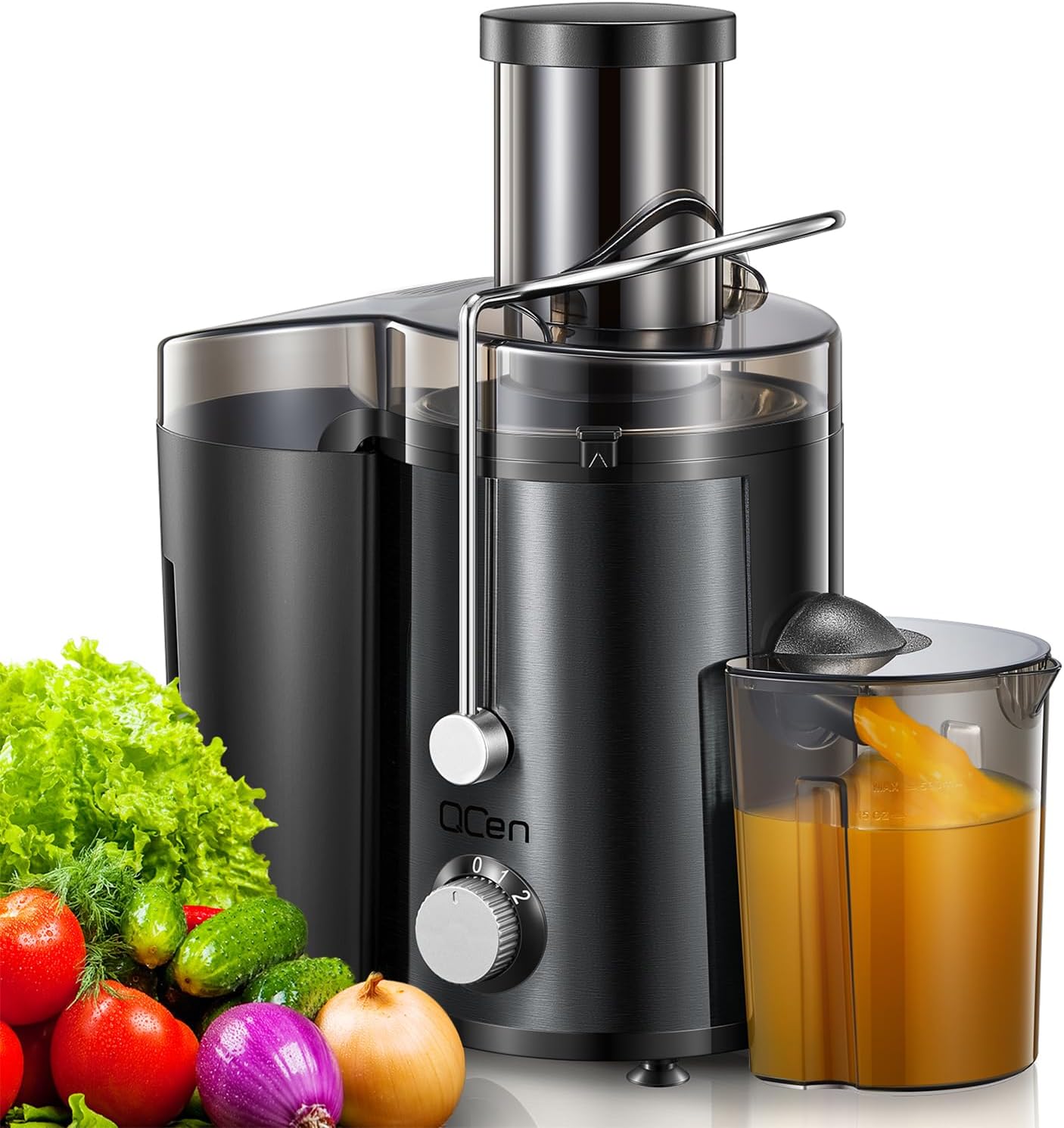 Juicer Machine, 800W Centrifugal Juicer Extractor with Wide Mouth 3” Feed Chute...
