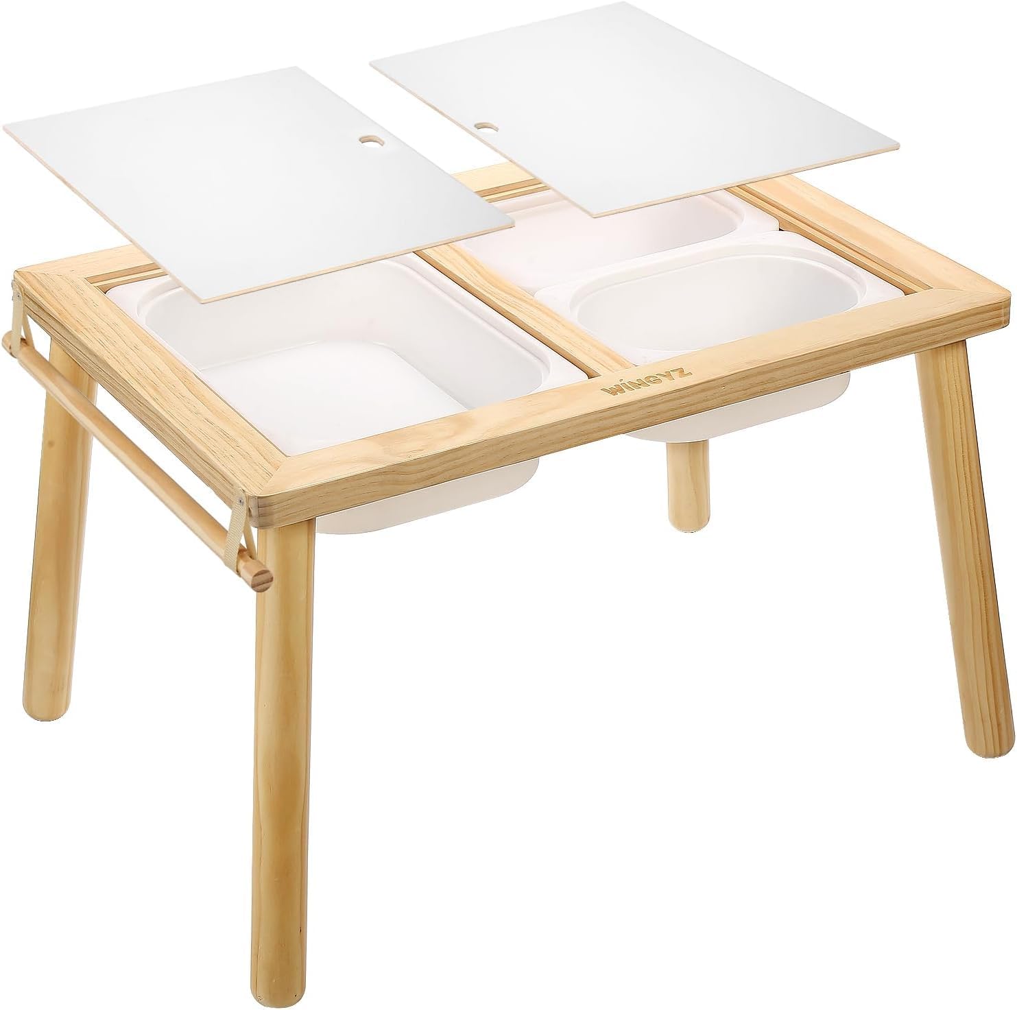 Kids Table for Play Study Dining Toys Storage, Sen...