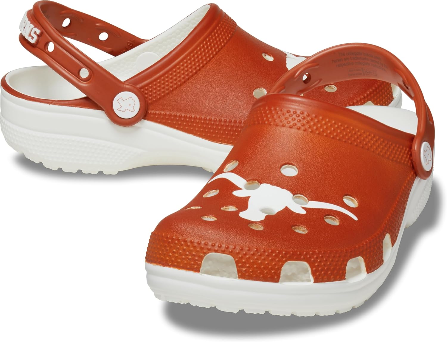 Crocs Unisex-Adult Collegiate Clogs 14 Women/12 Men Texas