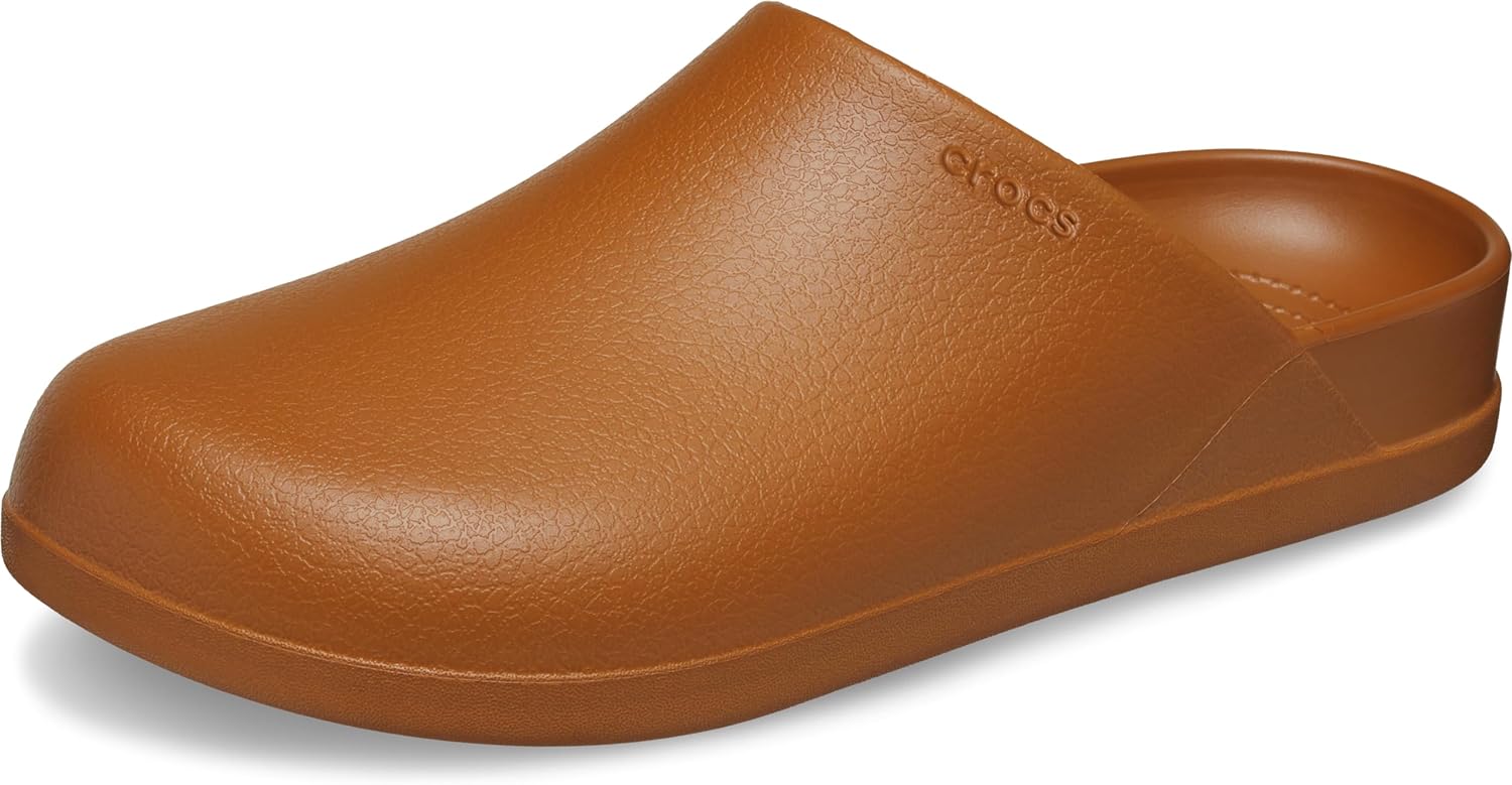 Crocs Unisex-Adult Dylan Clogs 13 Women/11 Men Cognac