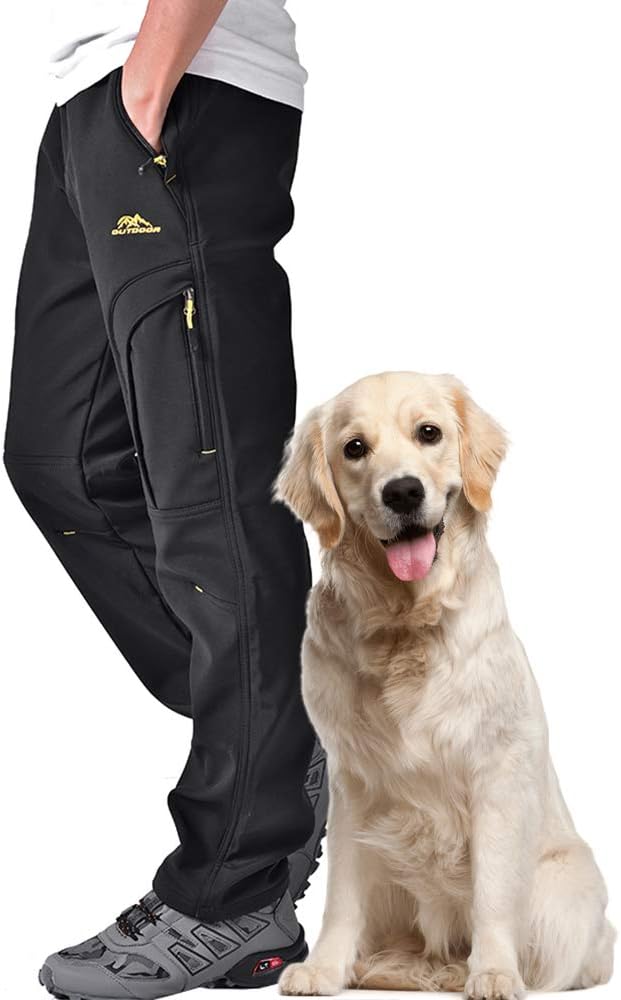 Toomett Men's hiking Snow Pants Skiing Winter Insulated Fleece lined Outdoor Wat...