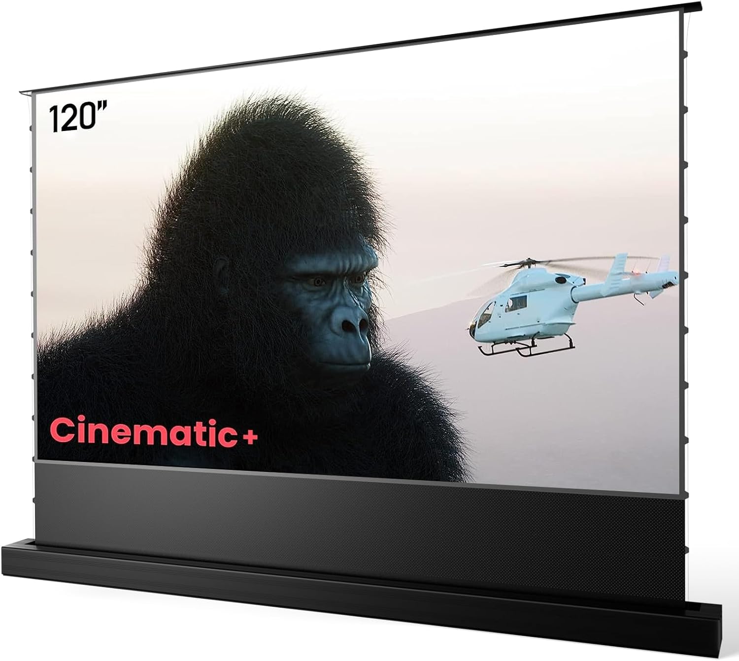 AWOL VISION 120" Motorized ALR Floor Rising Projector Screen for Ultra Short Thr...