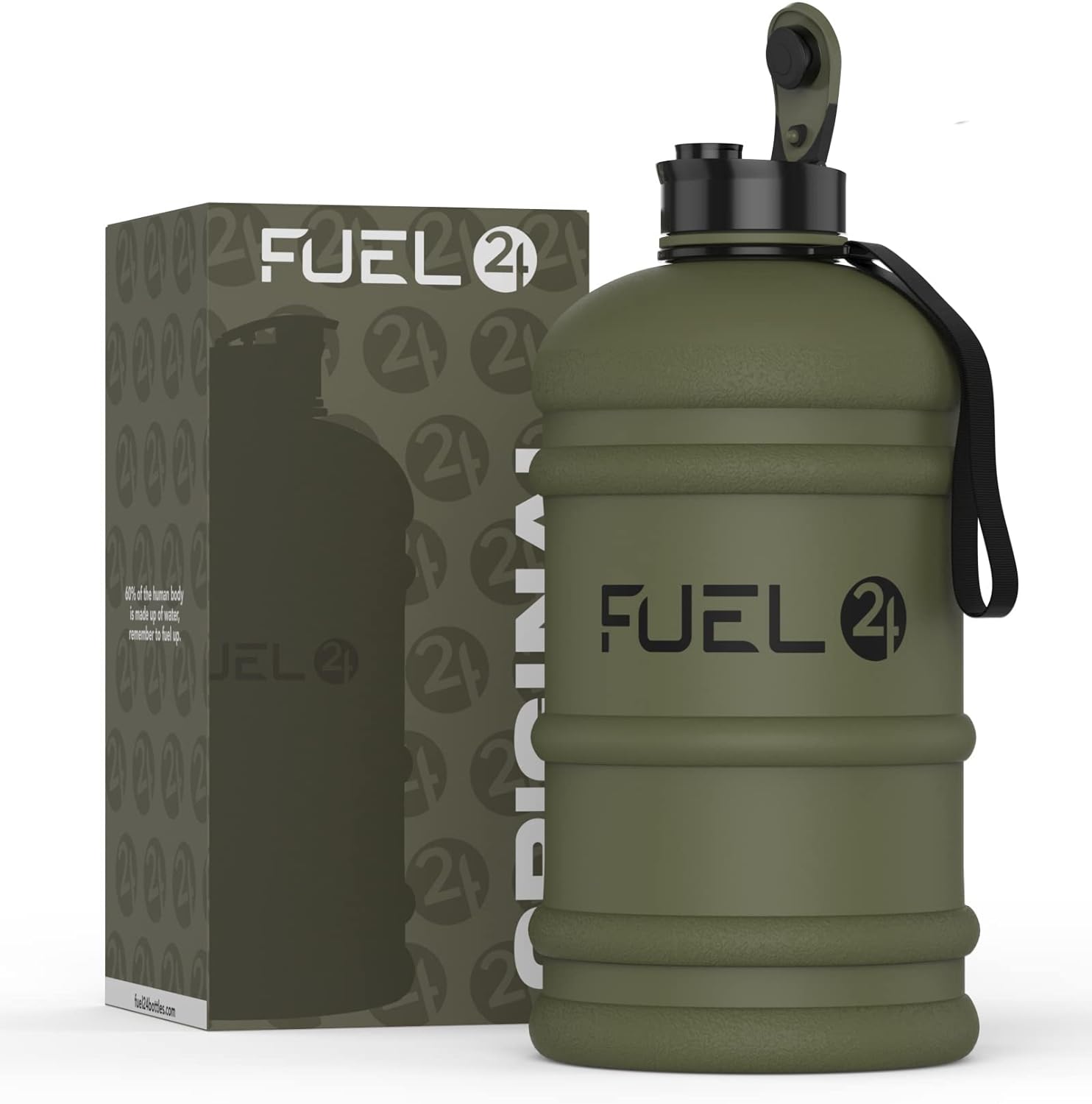 Fuel24 Jug - 2.2 Litre Water Bottle - Extra Strong Flex Material - Drop Proof, P...