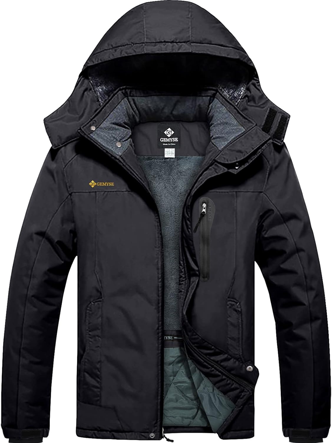 GEMYSE Men's Ski Snow Jacket Warm Winter Waterproof Coat Snowboard Rain Jacket H...