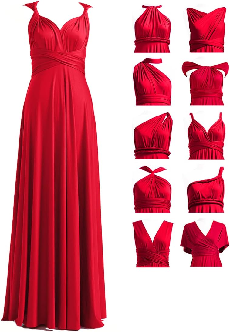 72styles Infinity Dress with Bandeau, Convertible Bridesmaid Dress, Long, Plus S...