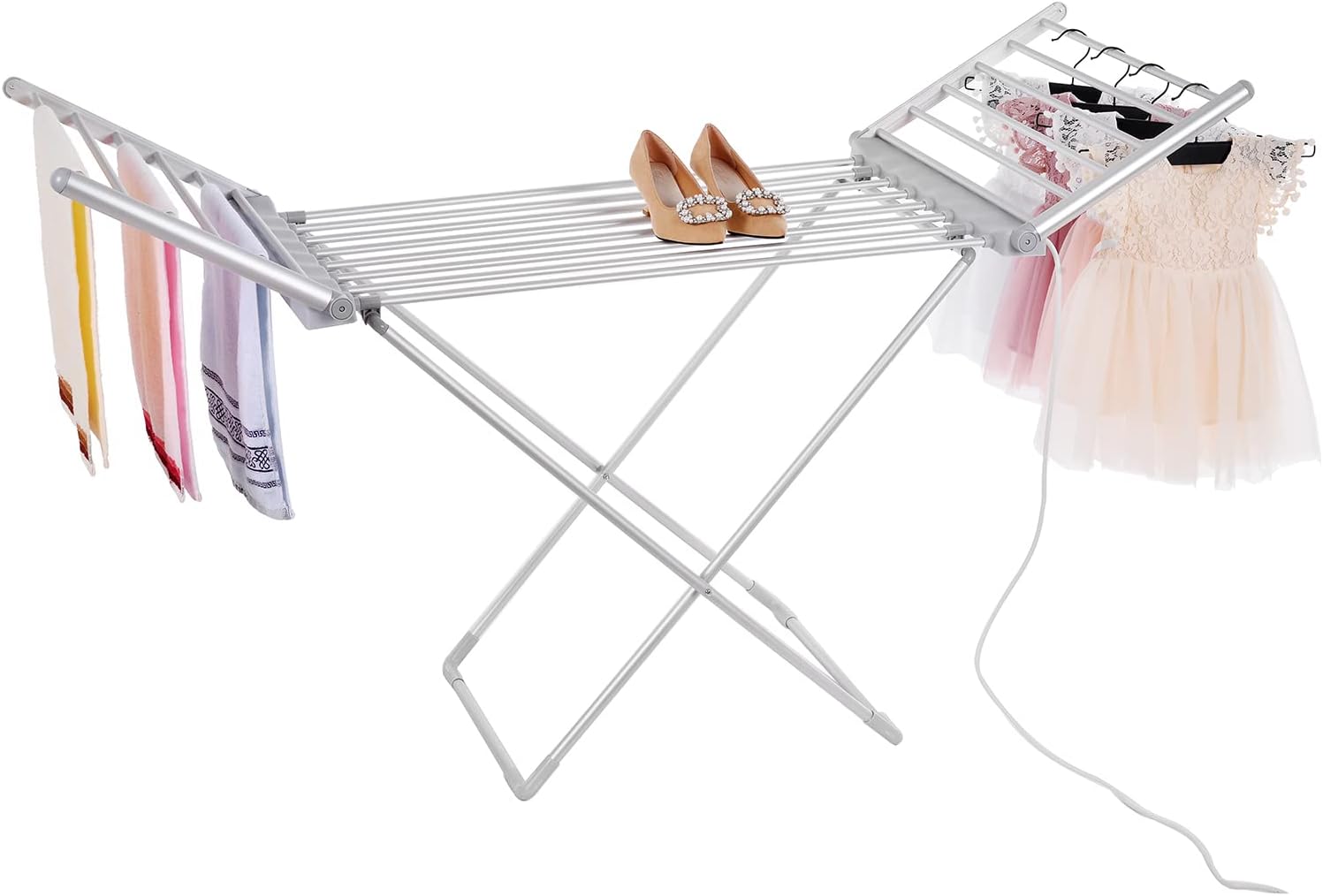 Rainberg Electric heated folding clothes dryer, 23...