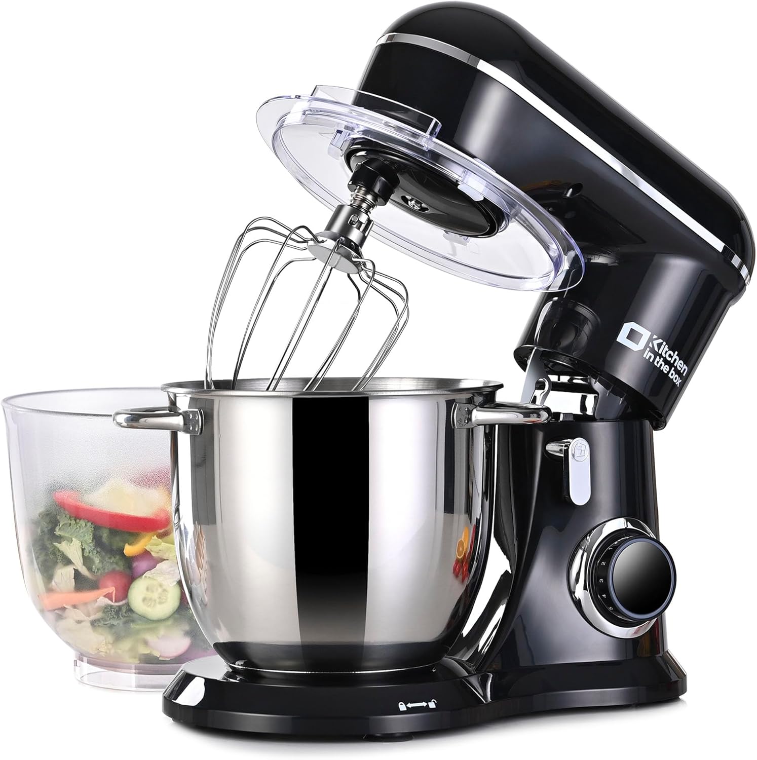 Kitchen in the box Stand Mixer, 4.5QT+5QT Two bowls Electric Food Mixer, 10 Spee...