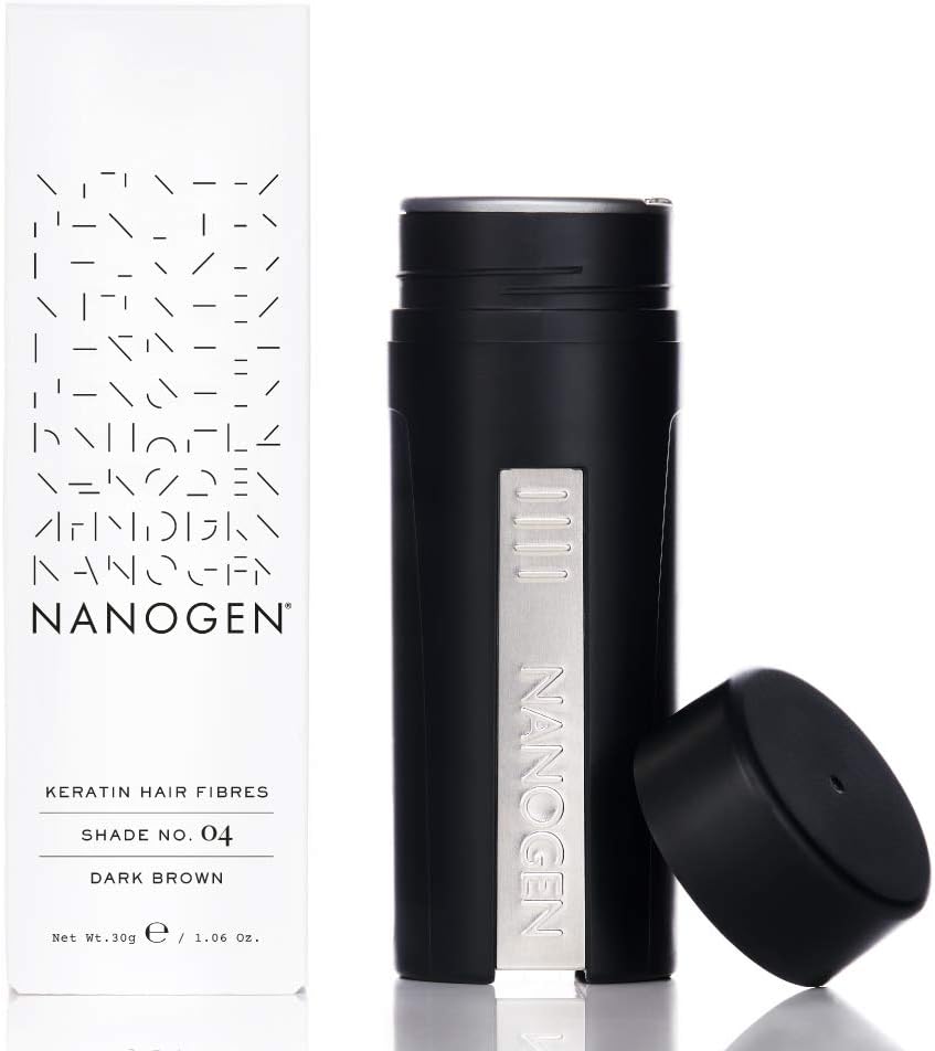 Nanogen Hair Fibres, 30 g, Dark Brown Dark Brown 30 g (Pack of 1)