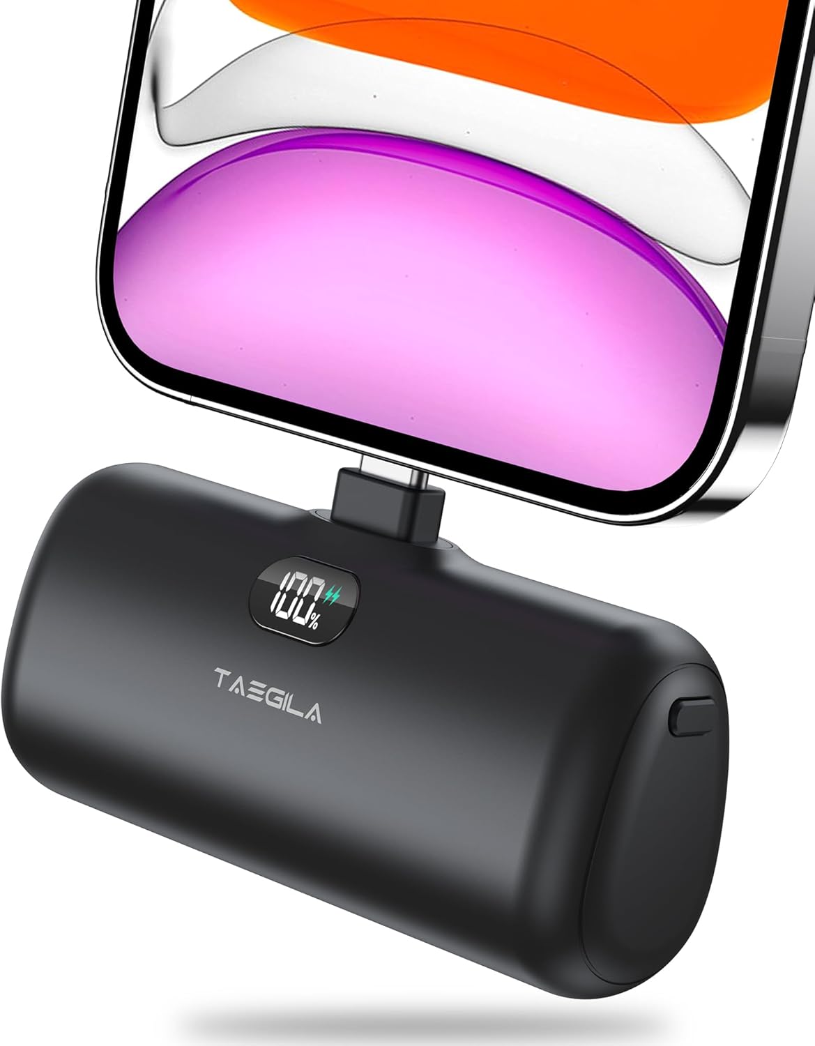Taegila Portable Phone Charger for iPhone, 5000mAh Small Power Bank MFi Certifie...
