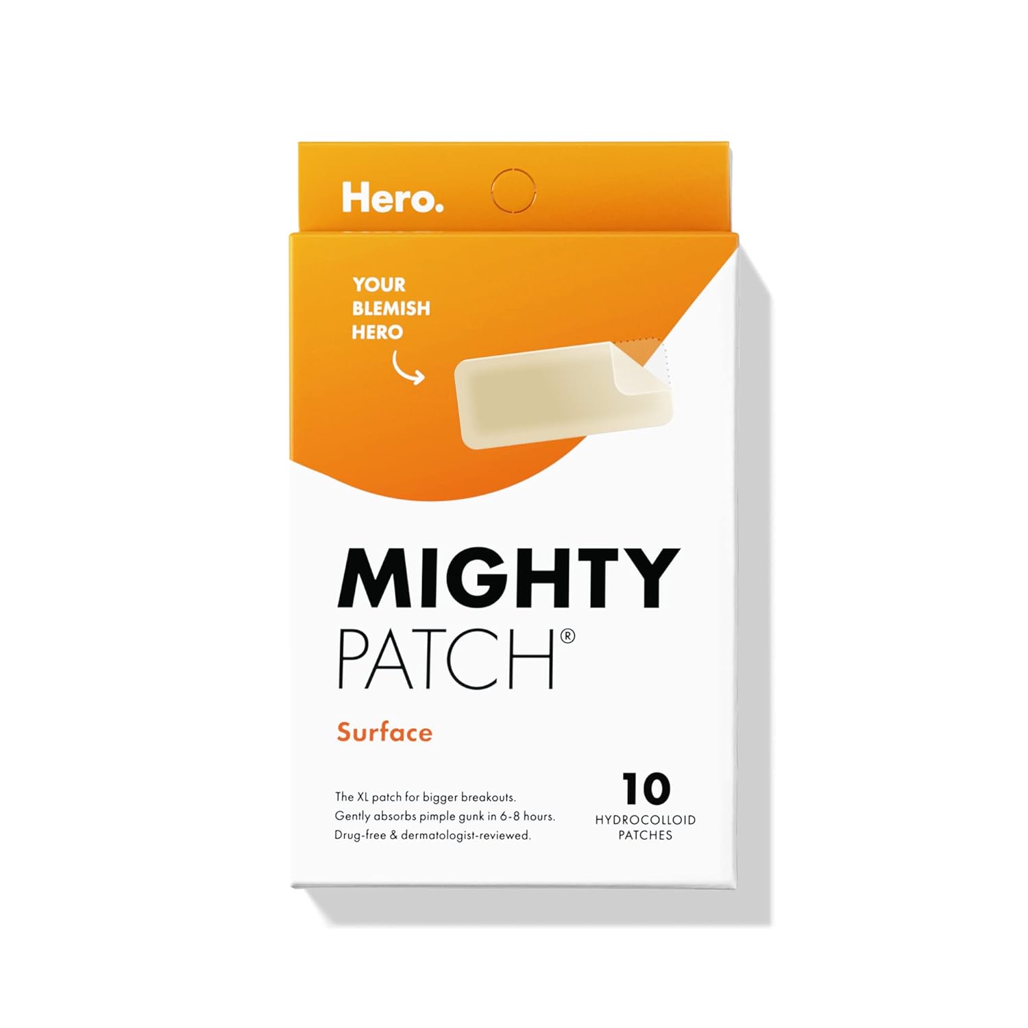 Mighty Patch Surface from Hero Cosmetics - Hydrocolloid Spot Patch for Body, Che...