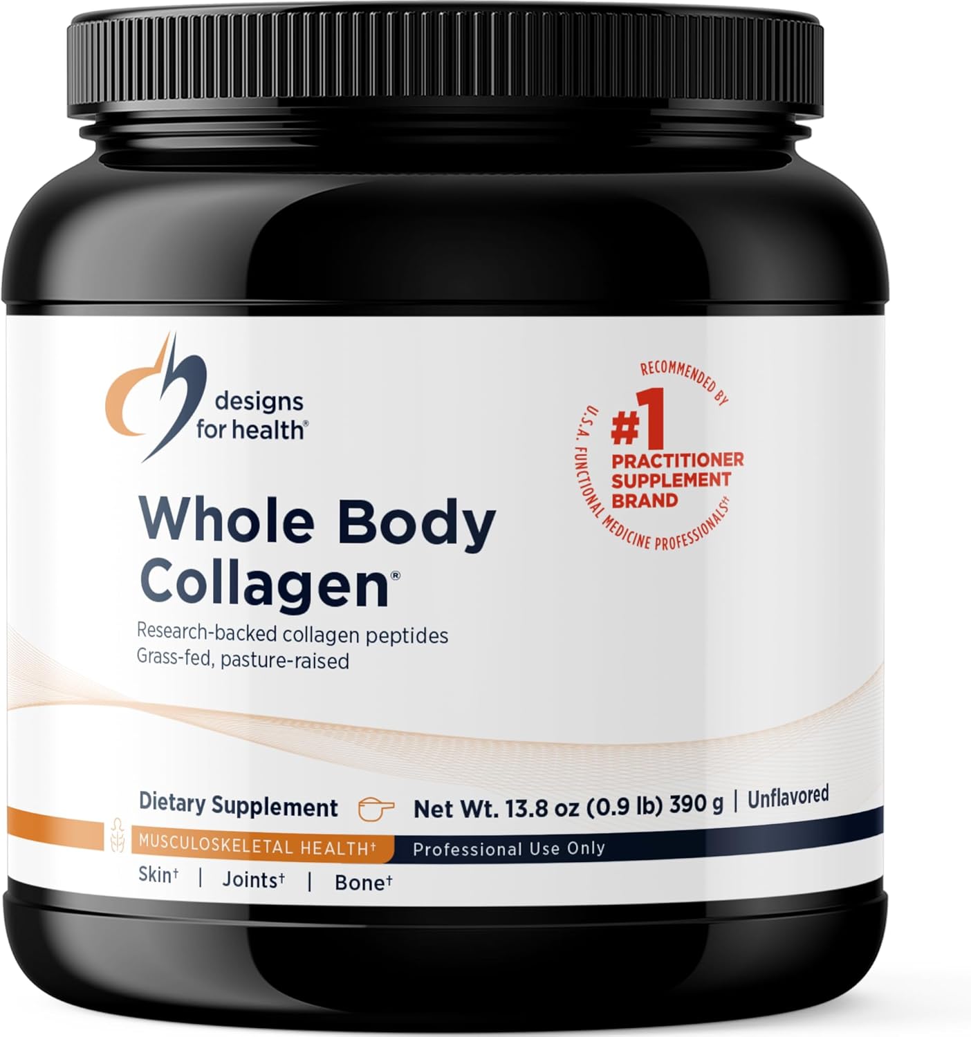 Designs for Health Whole Body Collagen Powder - Hydrolyzed Collagen Peptides Pow...
