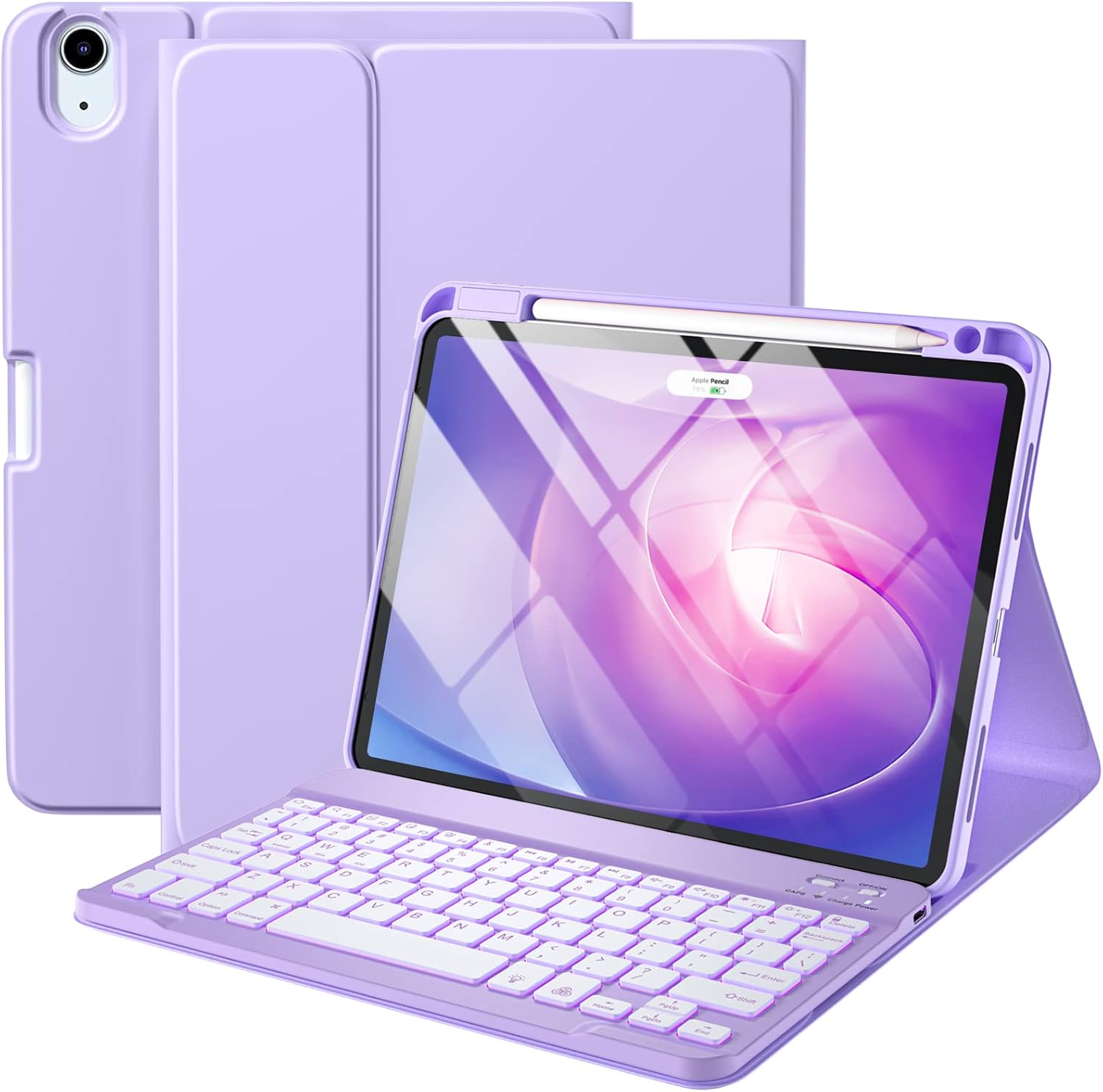 Keyboard Case Compatible with iPad Air 11-inch M2/ 10.9 Inch Air 5th 4th Generat...