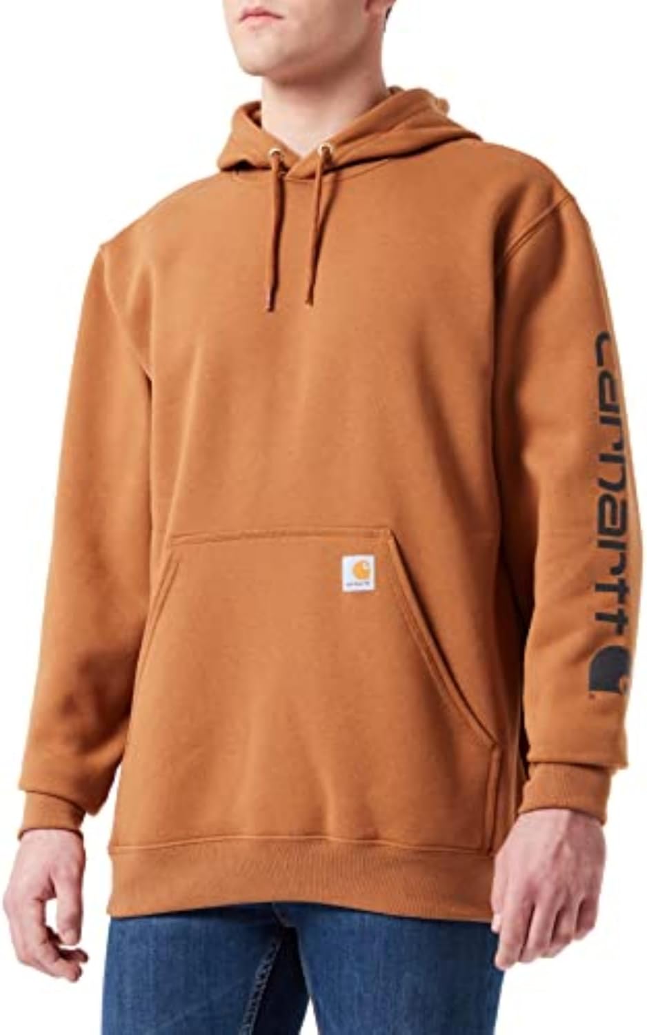 Carhartt Men's Loose Fit Midweight Logo Sleeve Graphic Sweatshirt Large Tall Car...