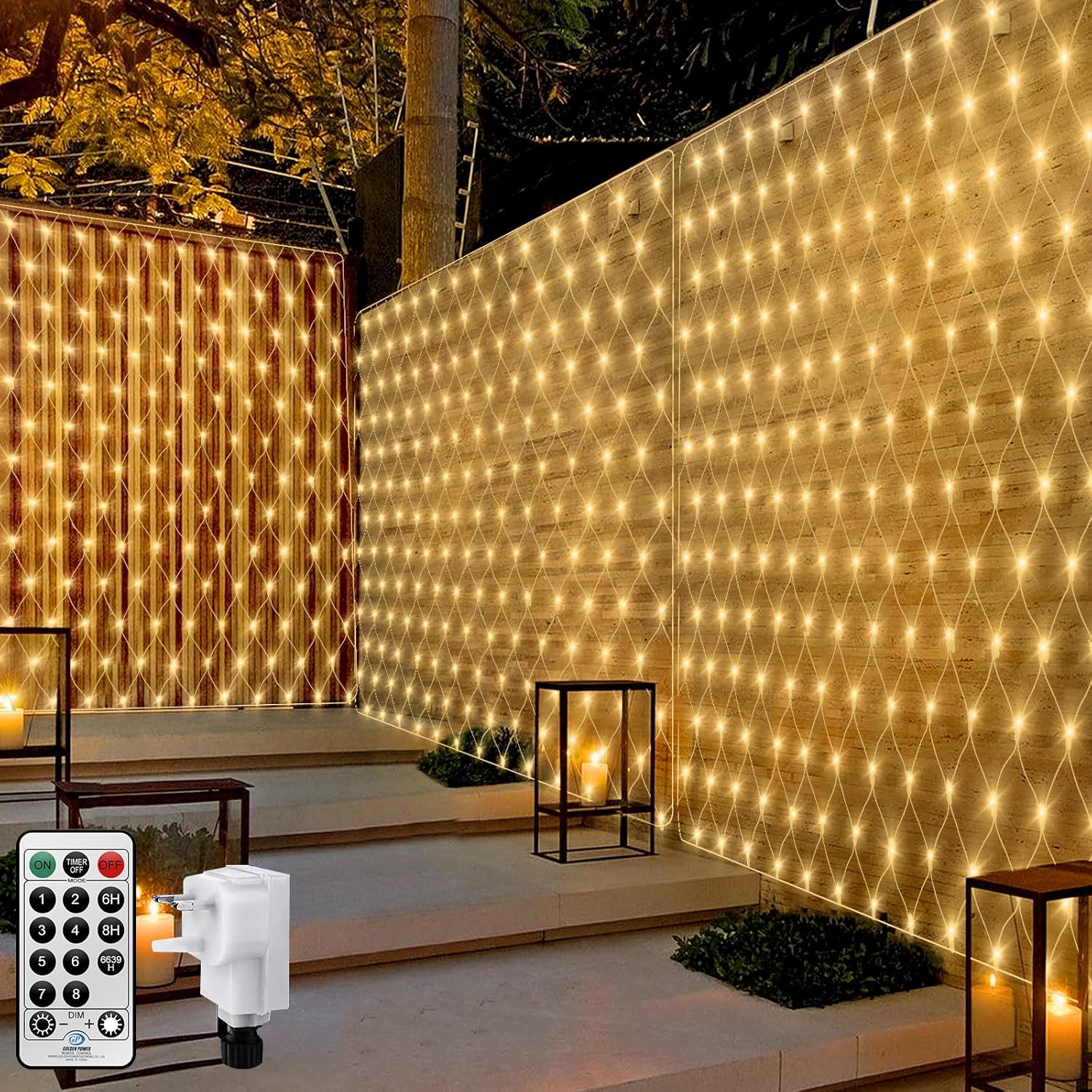 CORST 3M X 2M Net Lights Outdoor Christmas Mesh Lights for Bushes Plug in,200LED...