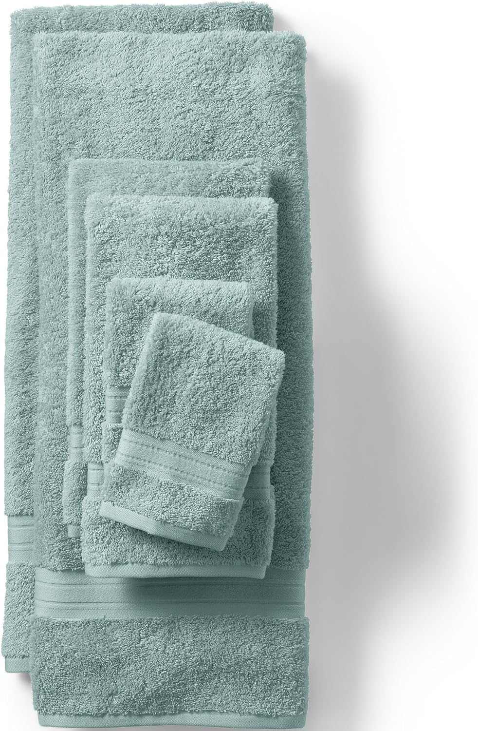 Lands' End Supima Towel Light Aqua 6 pc. Set 6 pc. Set Light Aqua